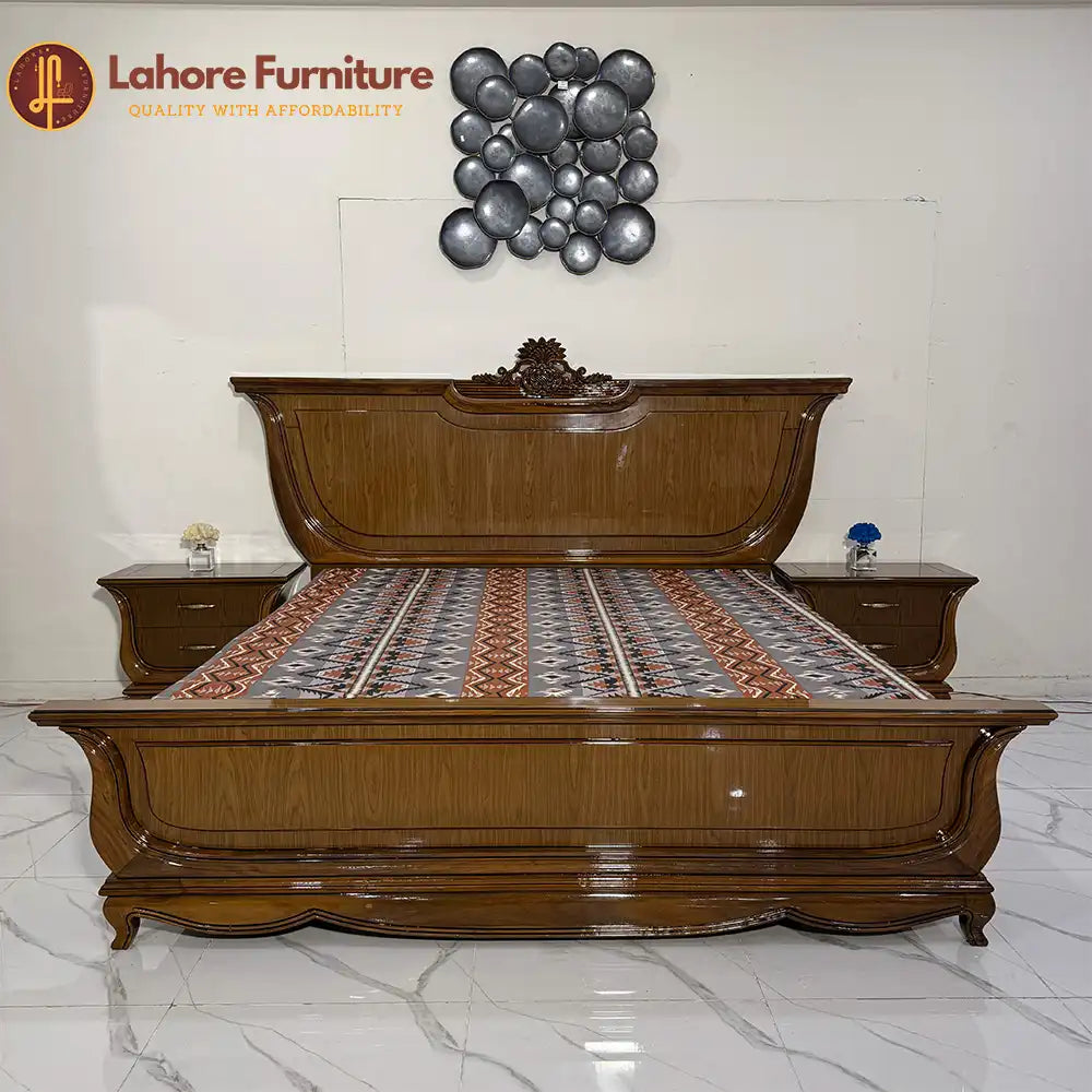 Premium Curved Panel Bed Set - AK35
