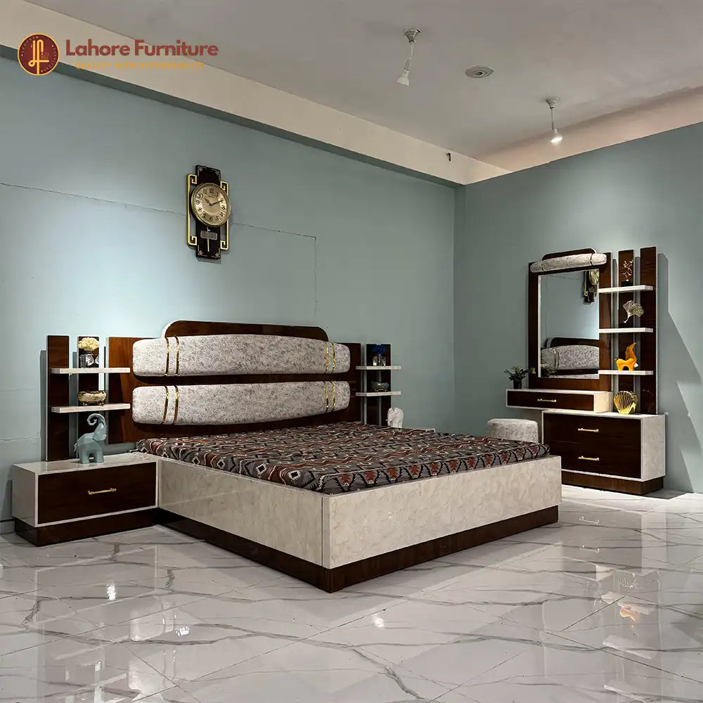 Modern Upholstered Bedroom Set -  AS35