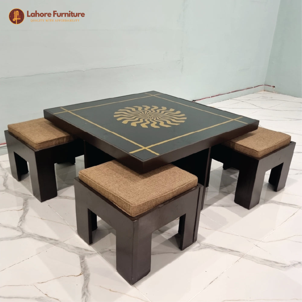 Nesting Center  Table with 4 Stools  - CT35