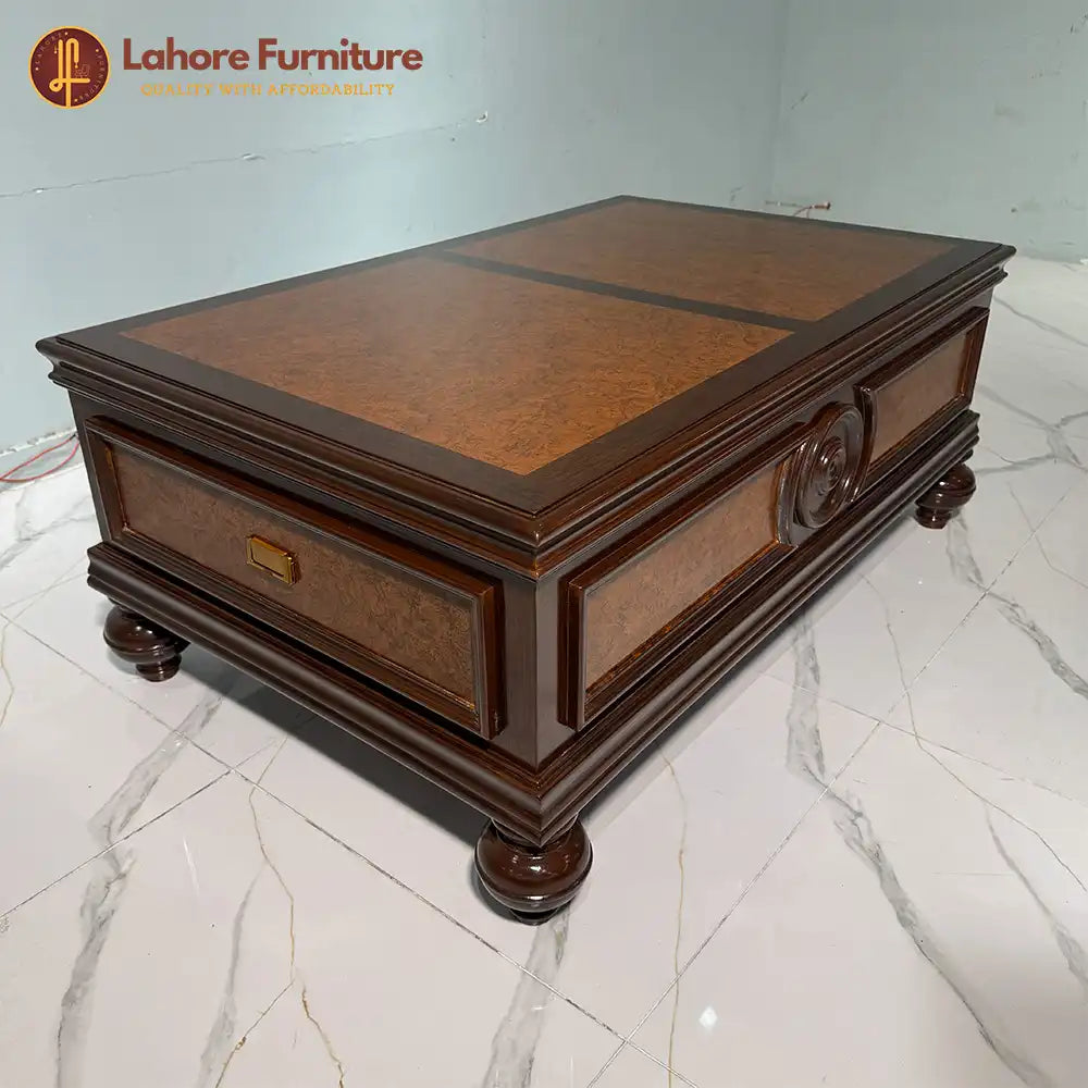 Classic Mahogany-Finish Rectangular Center Table - CT88
