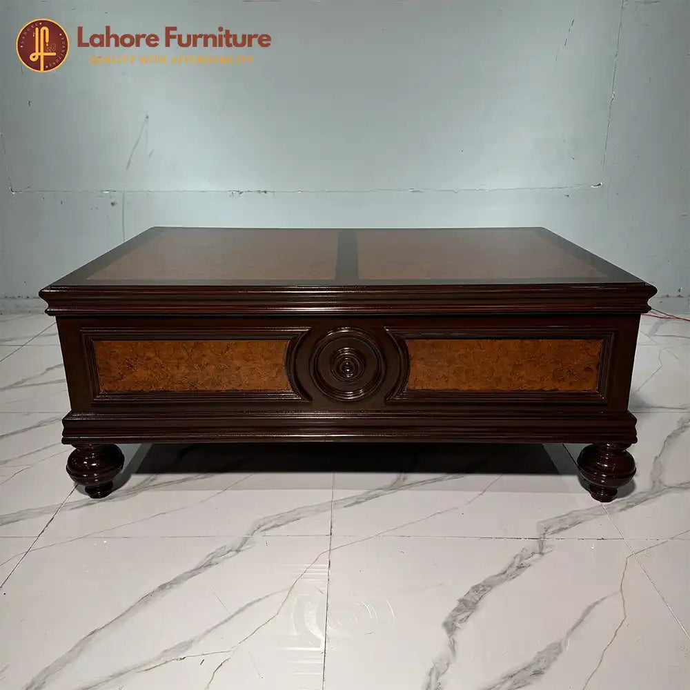 Classic Mahogany-Finish Rectangular Center Table - CT88
