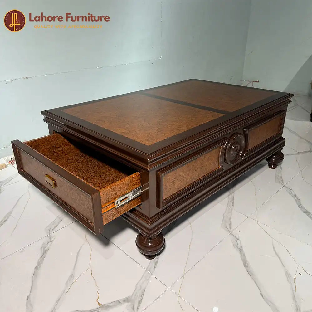 Classic Mahogany-Finish Rectangular Center Table - CT88