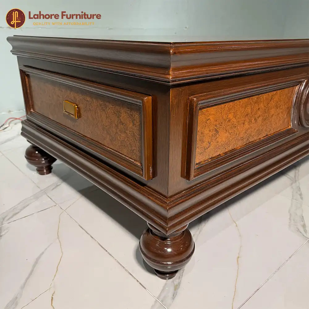 Classic Mahogany-Finish Rectangular Center Table - CT88