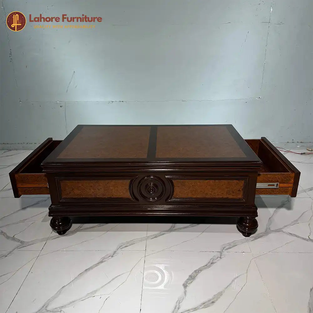 Classic Mahogany-Finish Rectangular Center Table - CT88