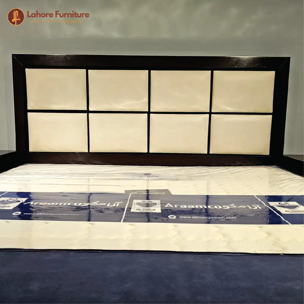 Modern Dark Brown Wooden Bedroom Set  - AS18