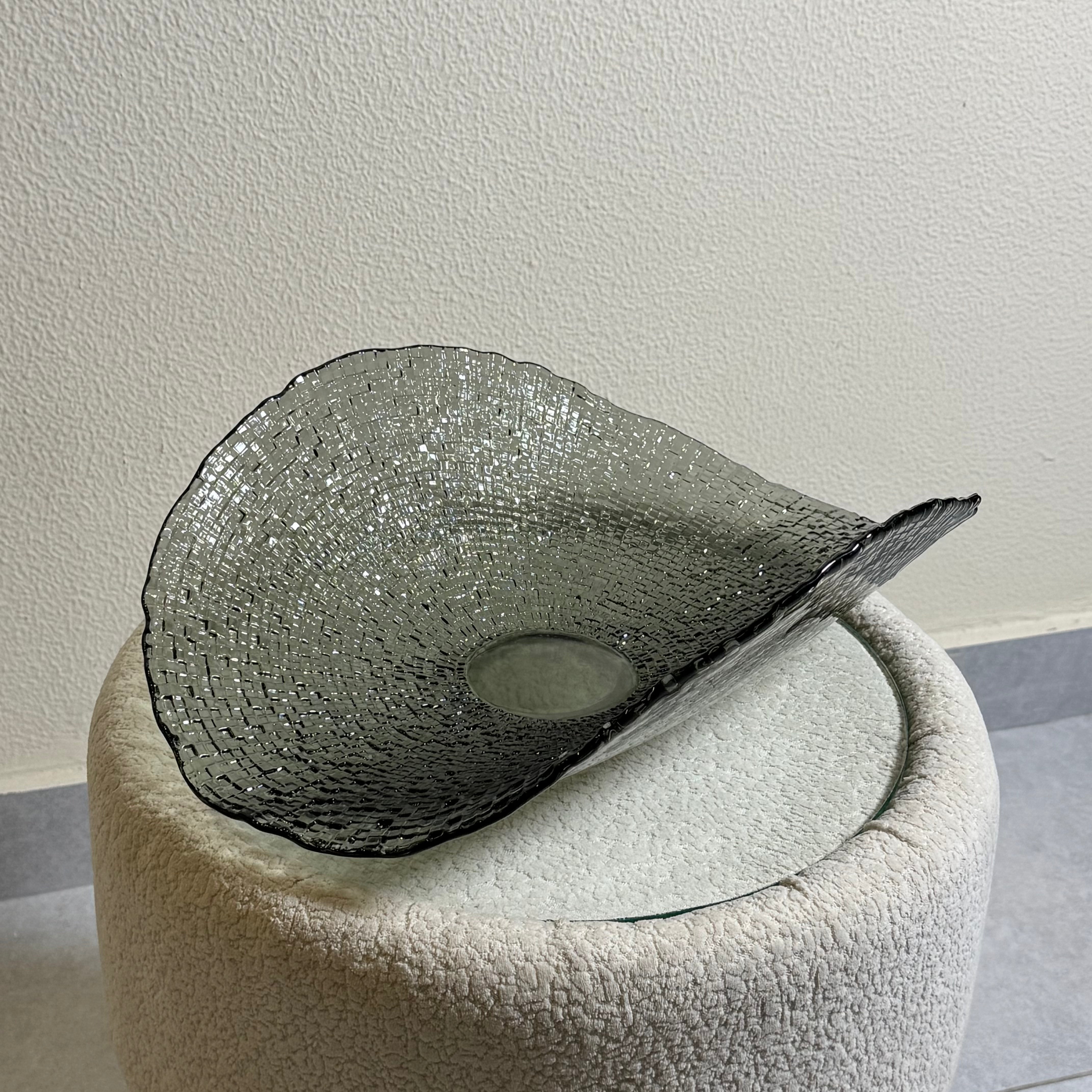 Glass Ripple Bowl
