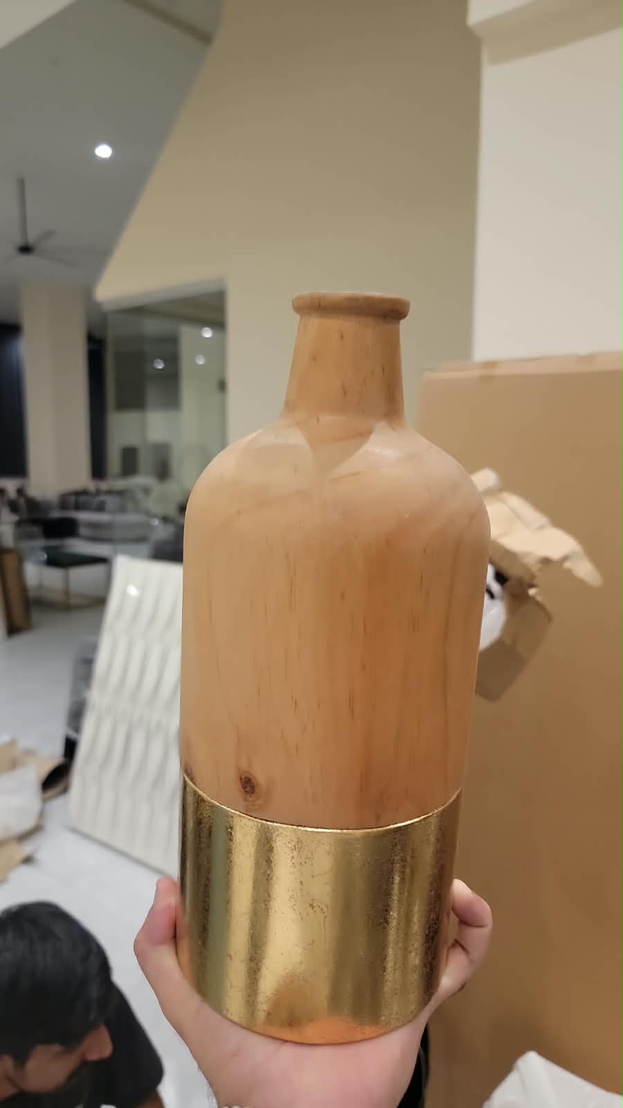 Gilded Timber Vessel