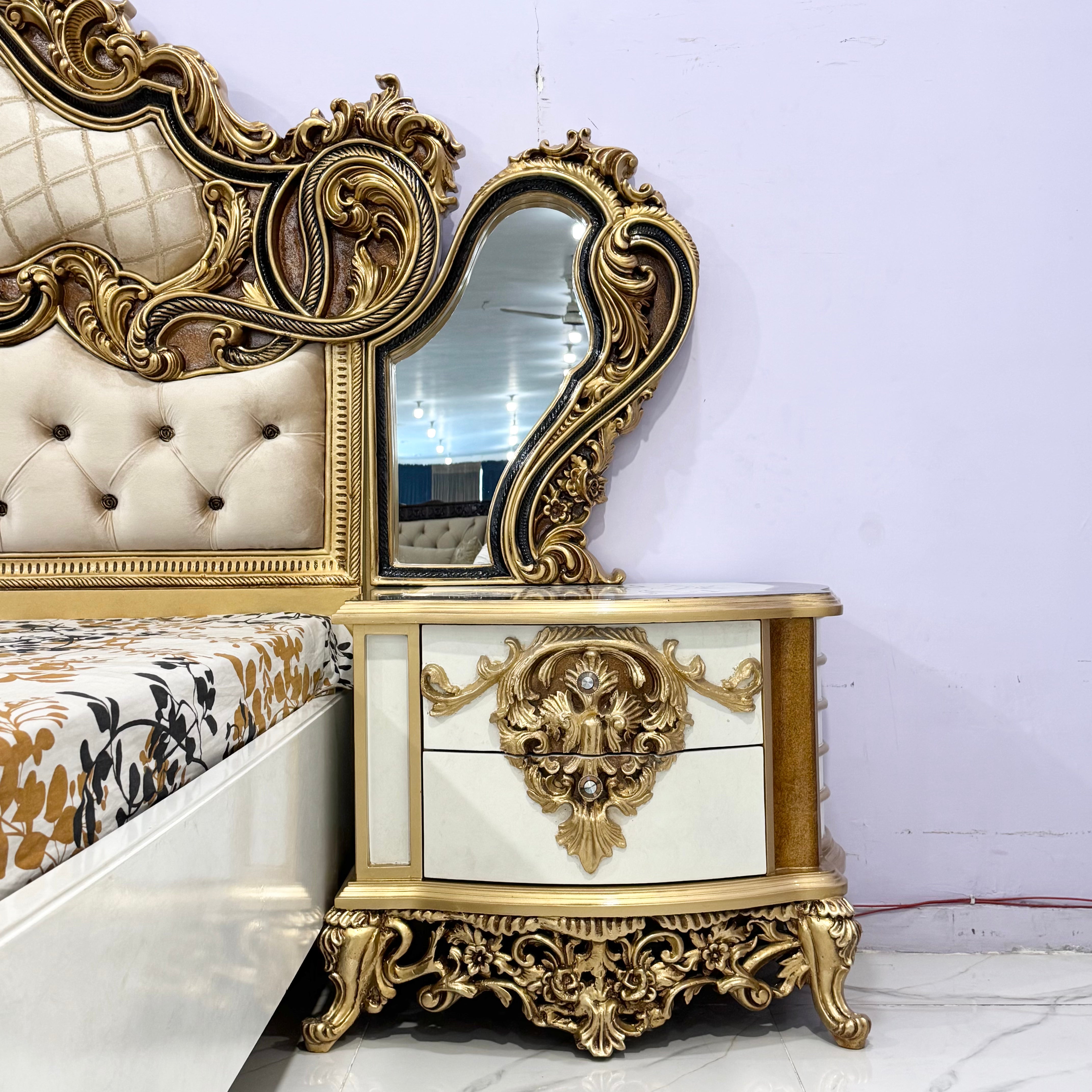 Imperial Gold Baroque Bed Suit