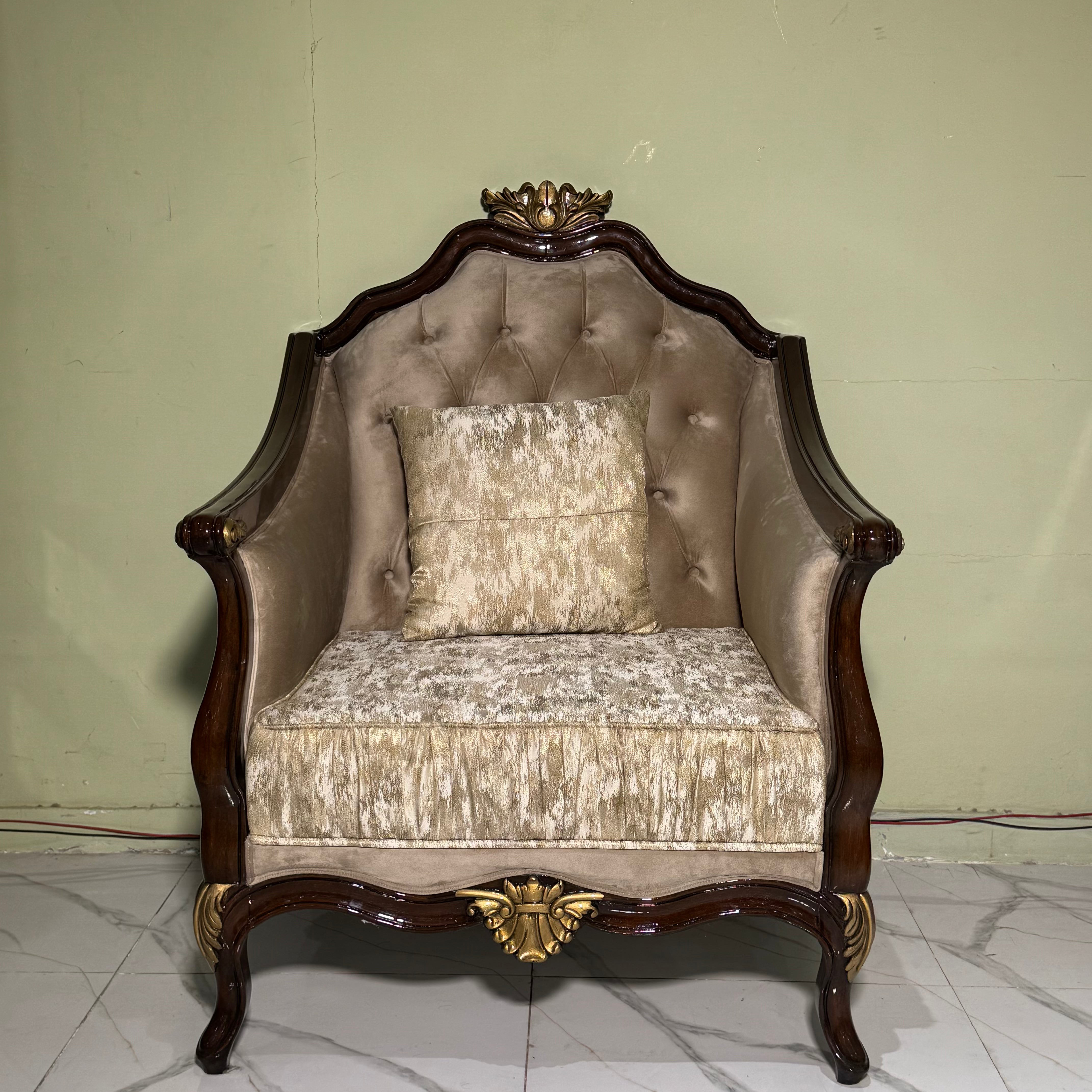 Artisan-Carved Classical Baroque Sofa Set #S71