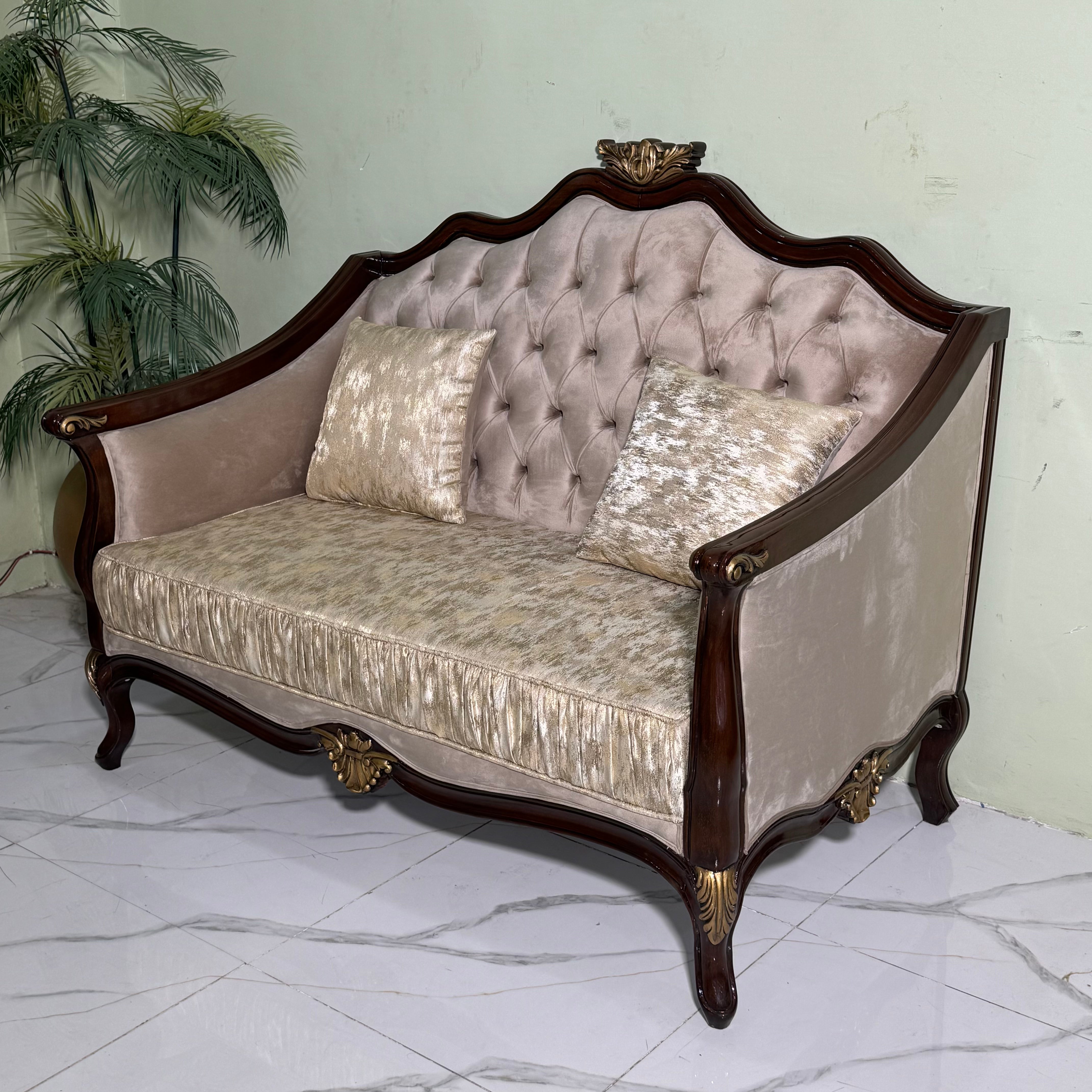 Artisan-Carved Classical Baroque Sofa Set #S71