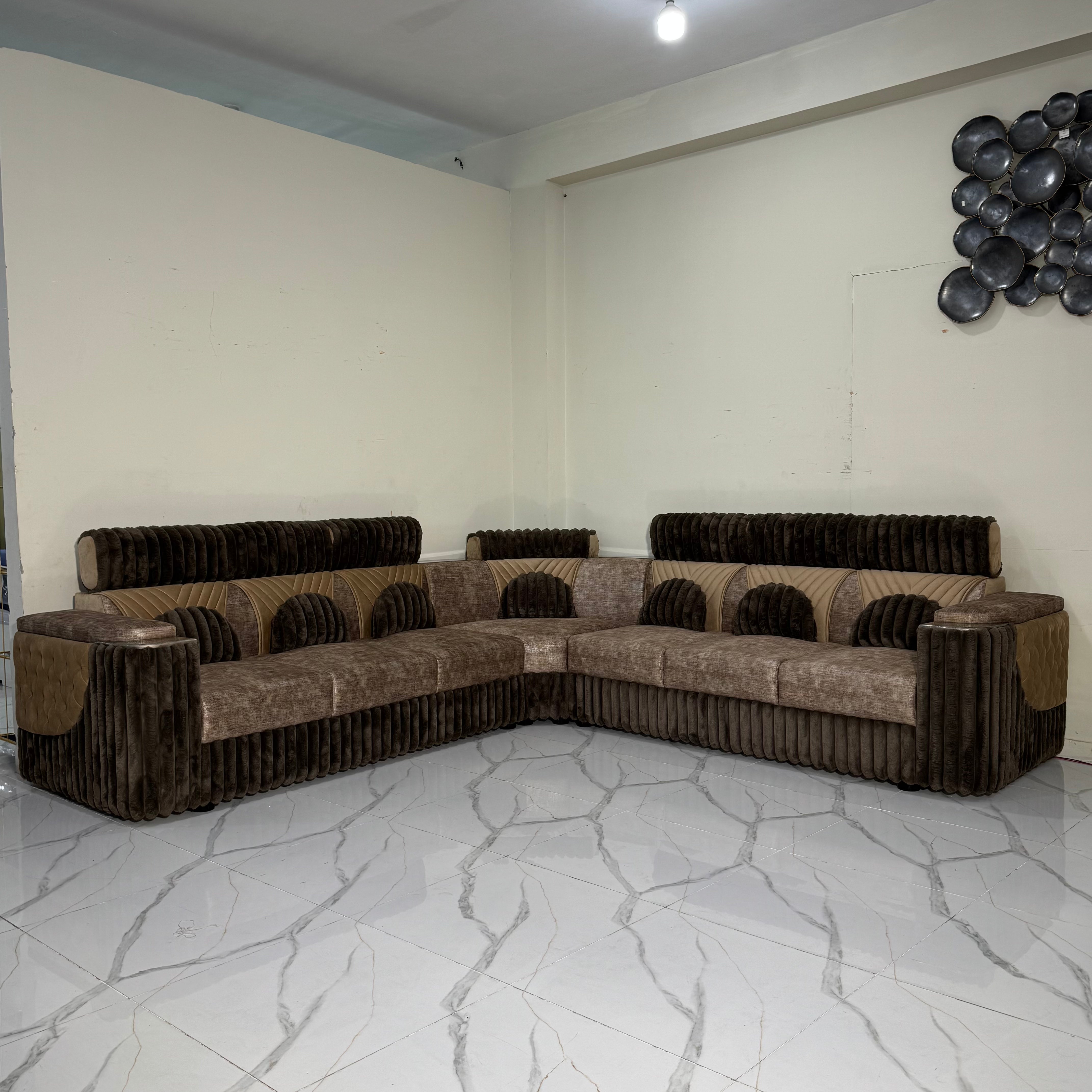 8 Seater L Shape Sofa LS33