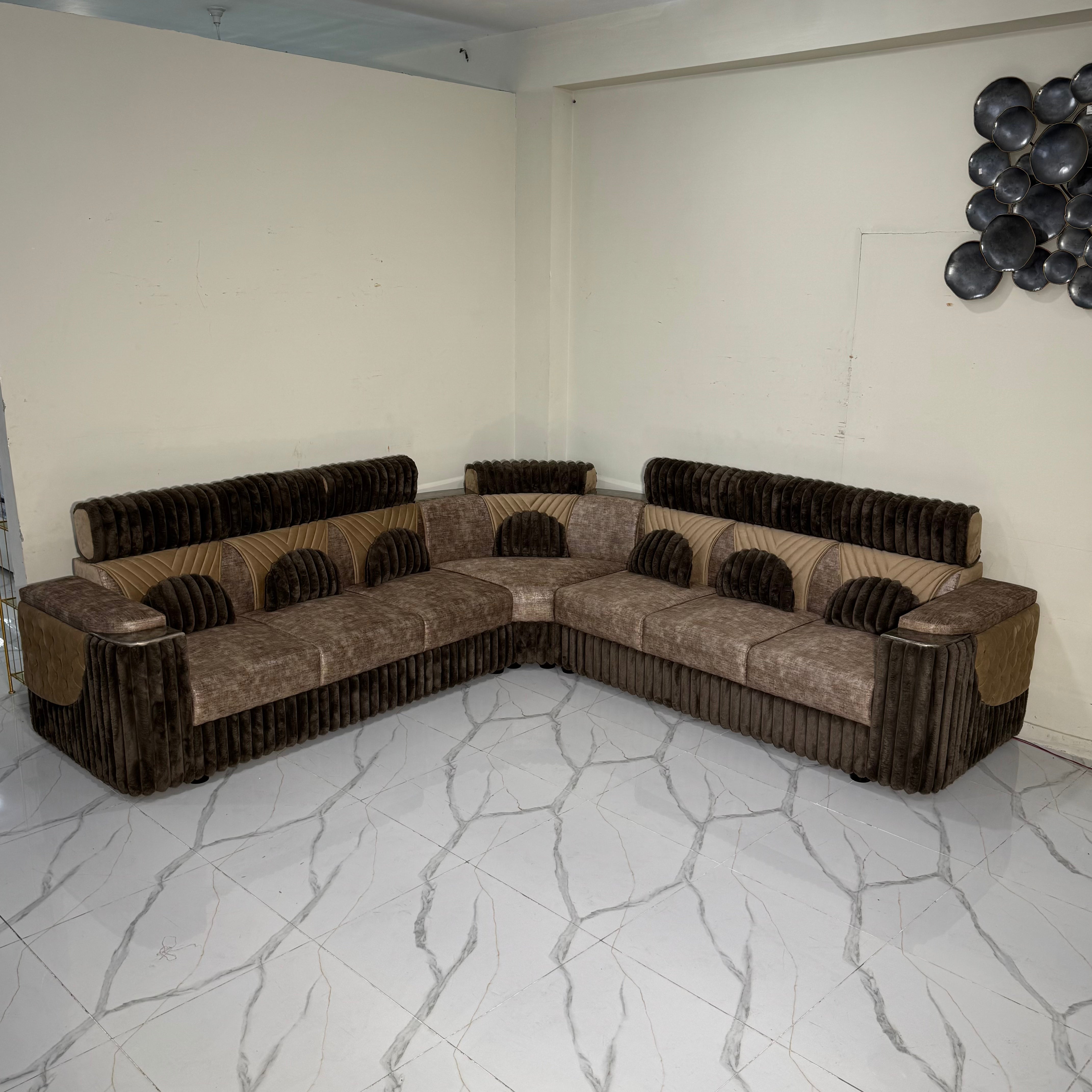 8 Seater L Shape Sofa LS33