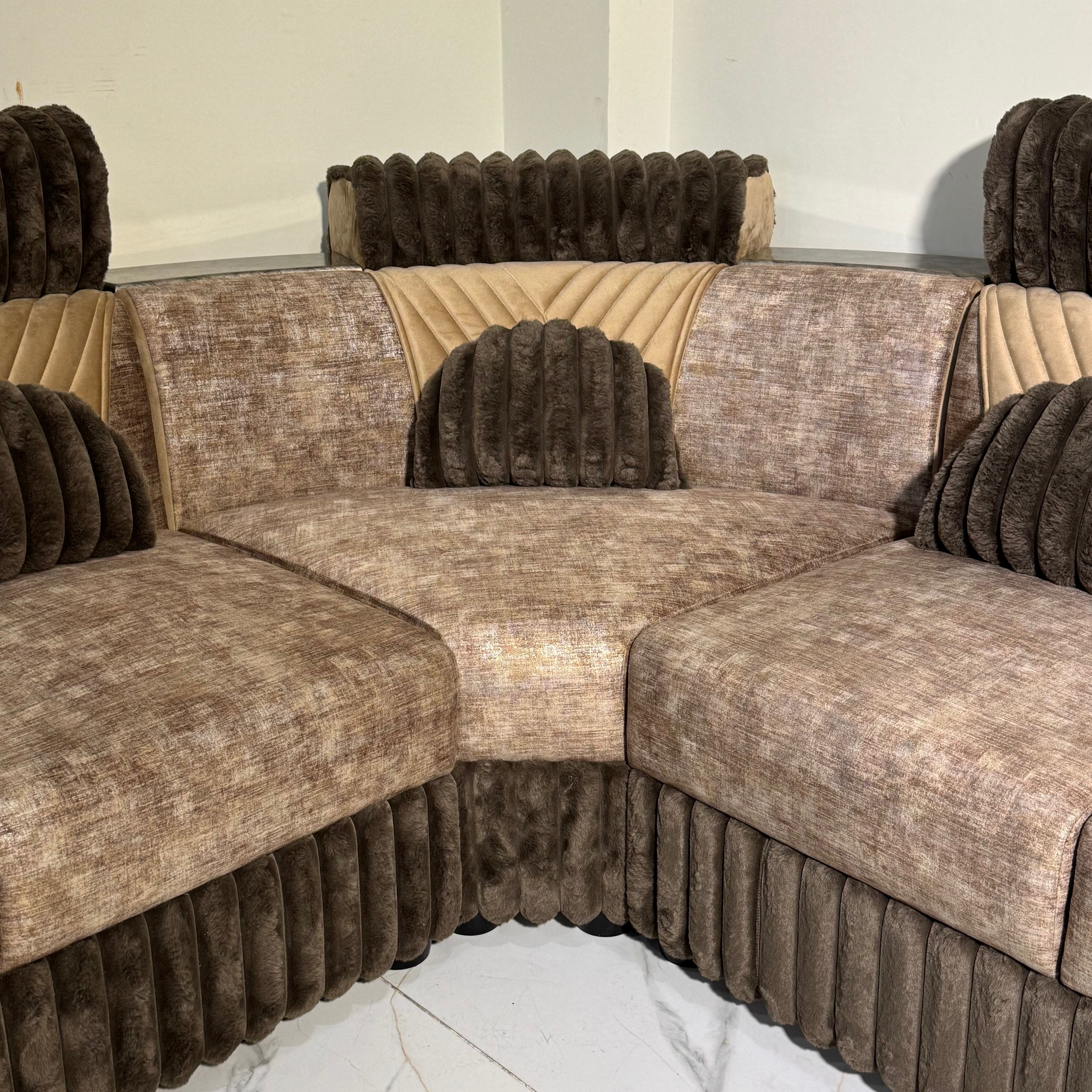 8 Seater L Shape Sofa LS33