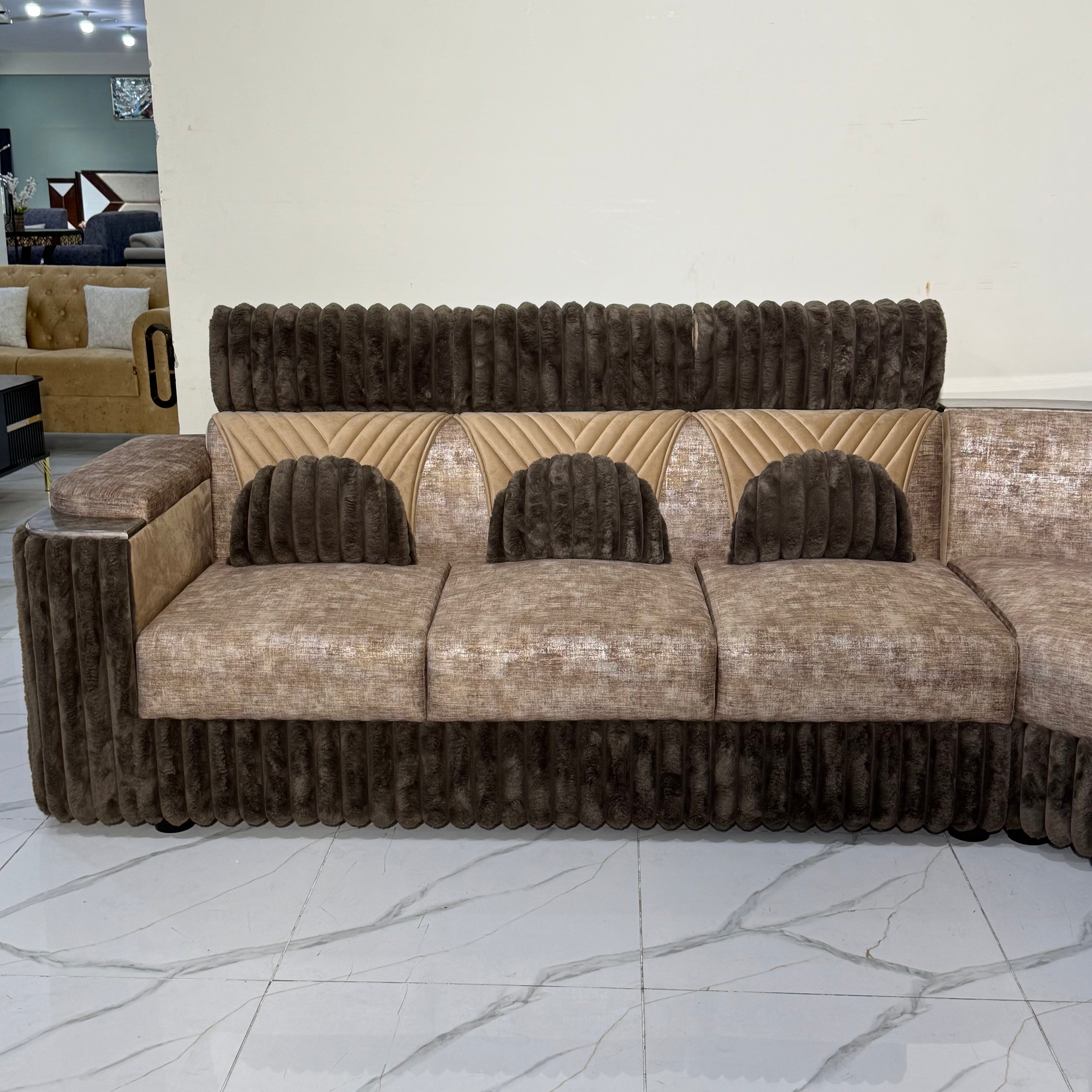 8 Seater L Shape Sofa LS33