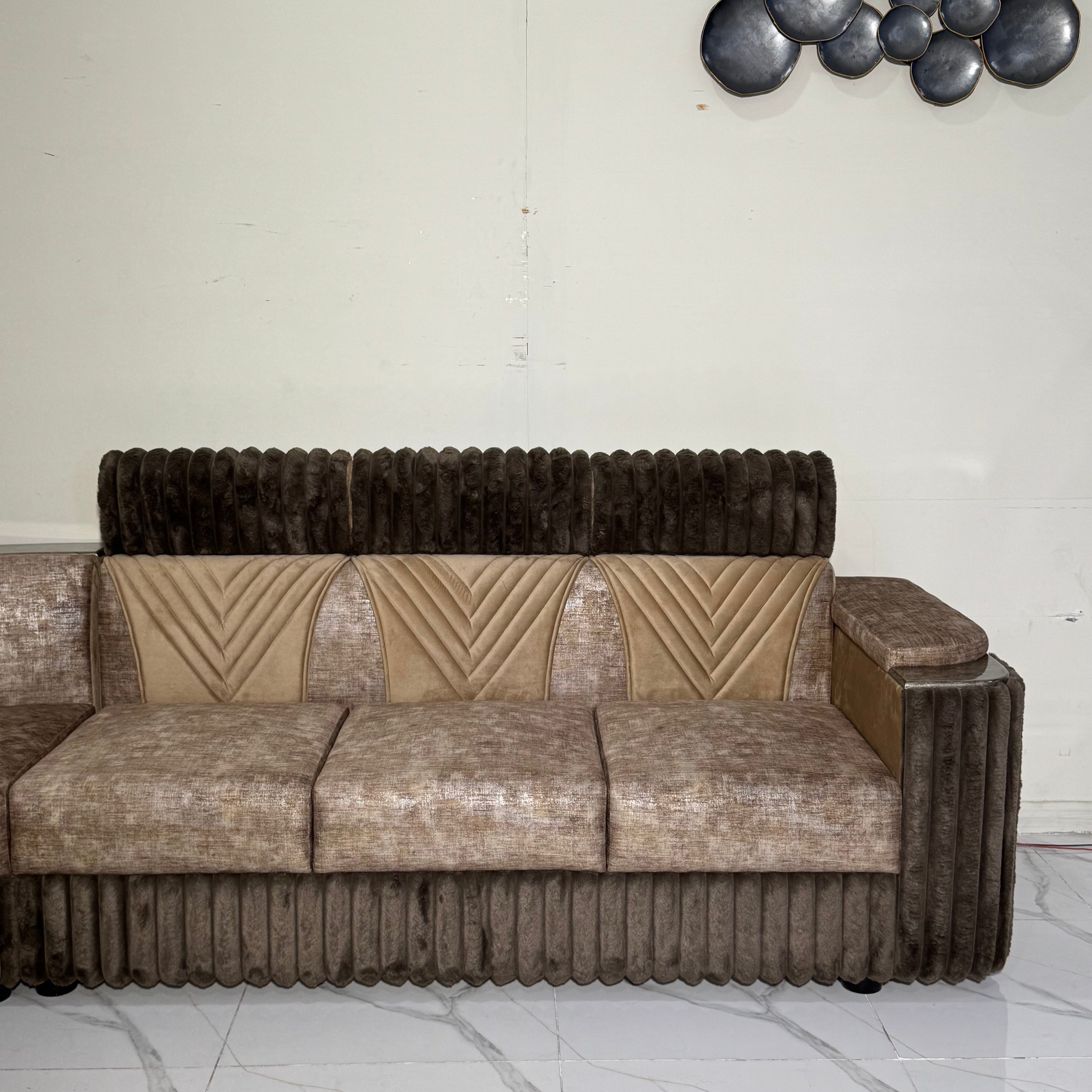 8 Seater L Shape Sofa LS33