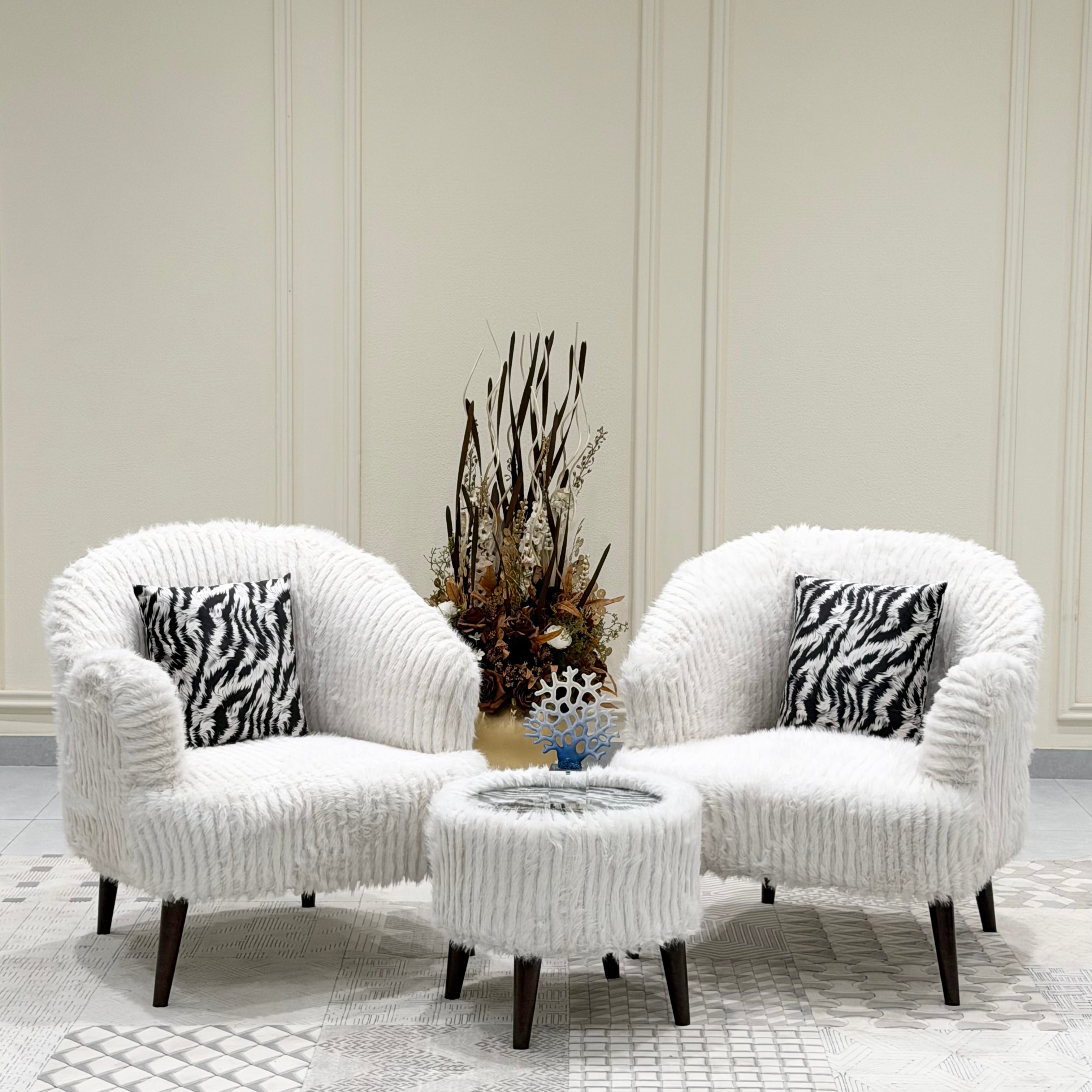 Cloudmere Ultra-Soft Faux Fur Accent Chair