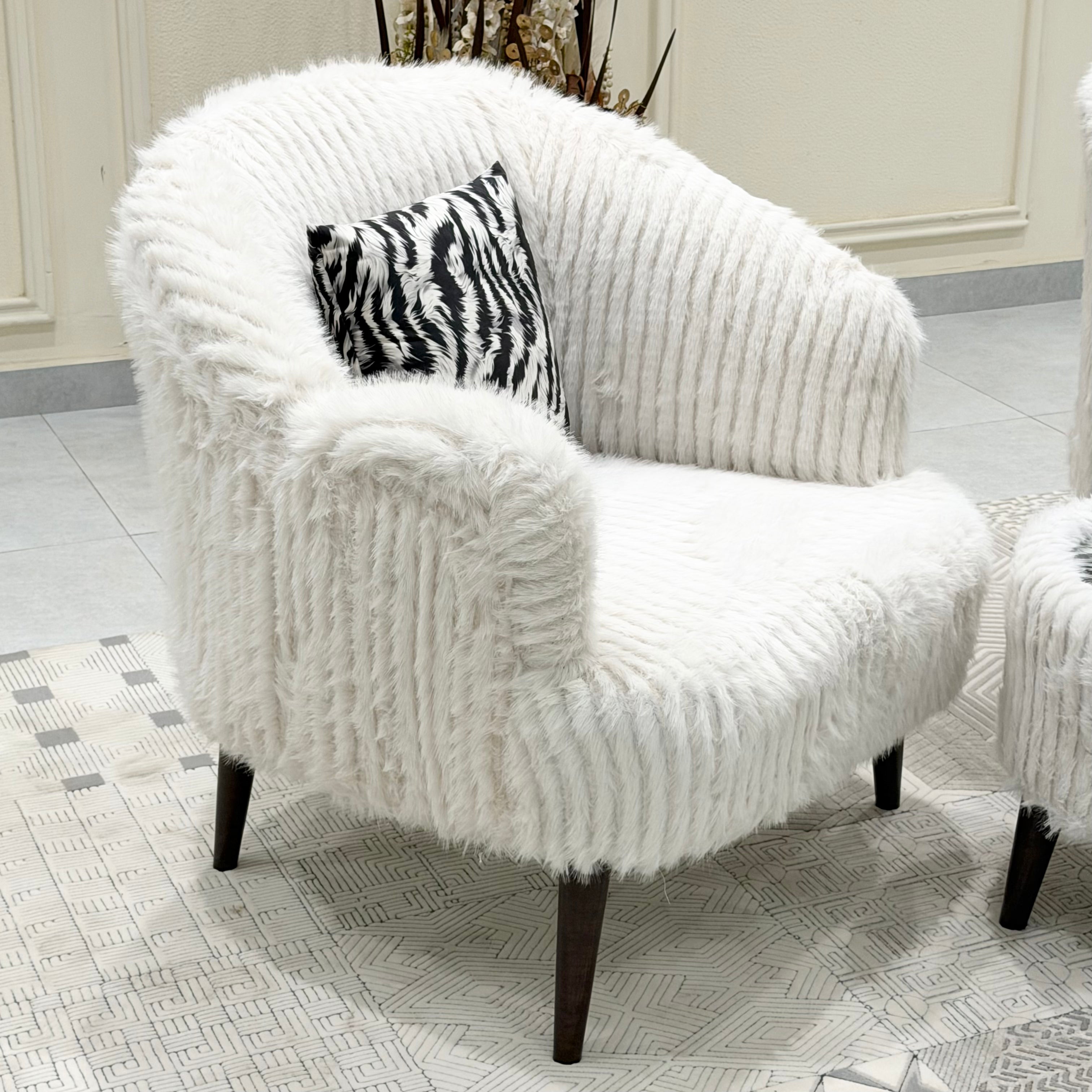 Cloudmere Ultra-Soft Faux Fur Accent Chair