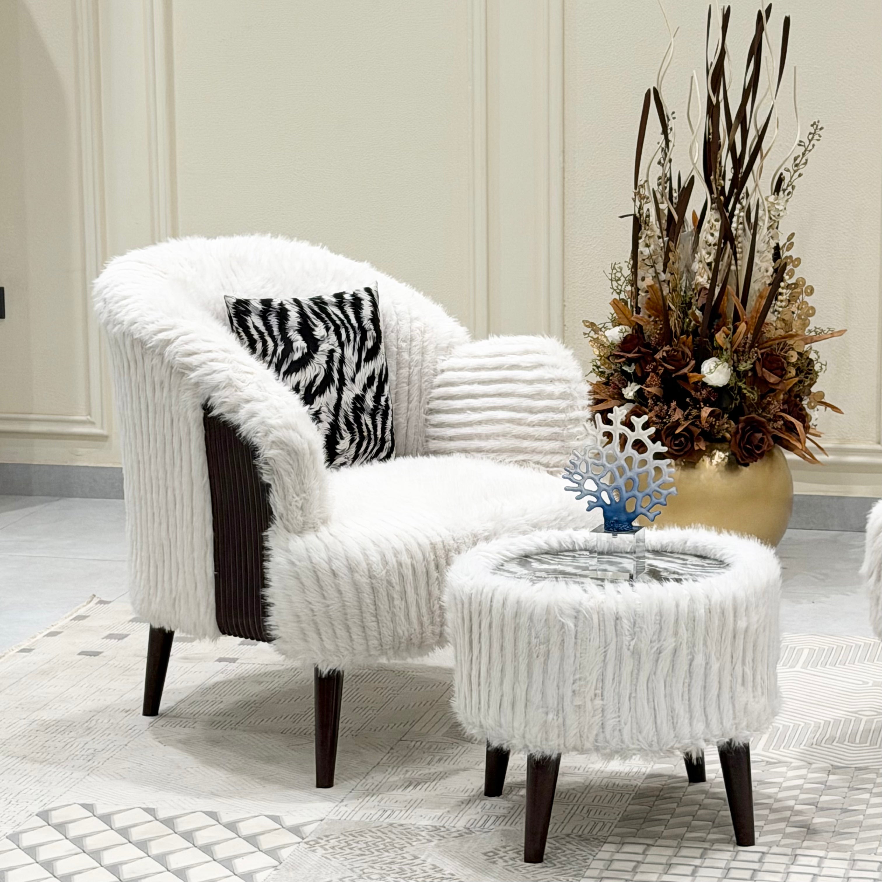 Cloudmere Ultra-Soft Faux Fur Accent Chair
