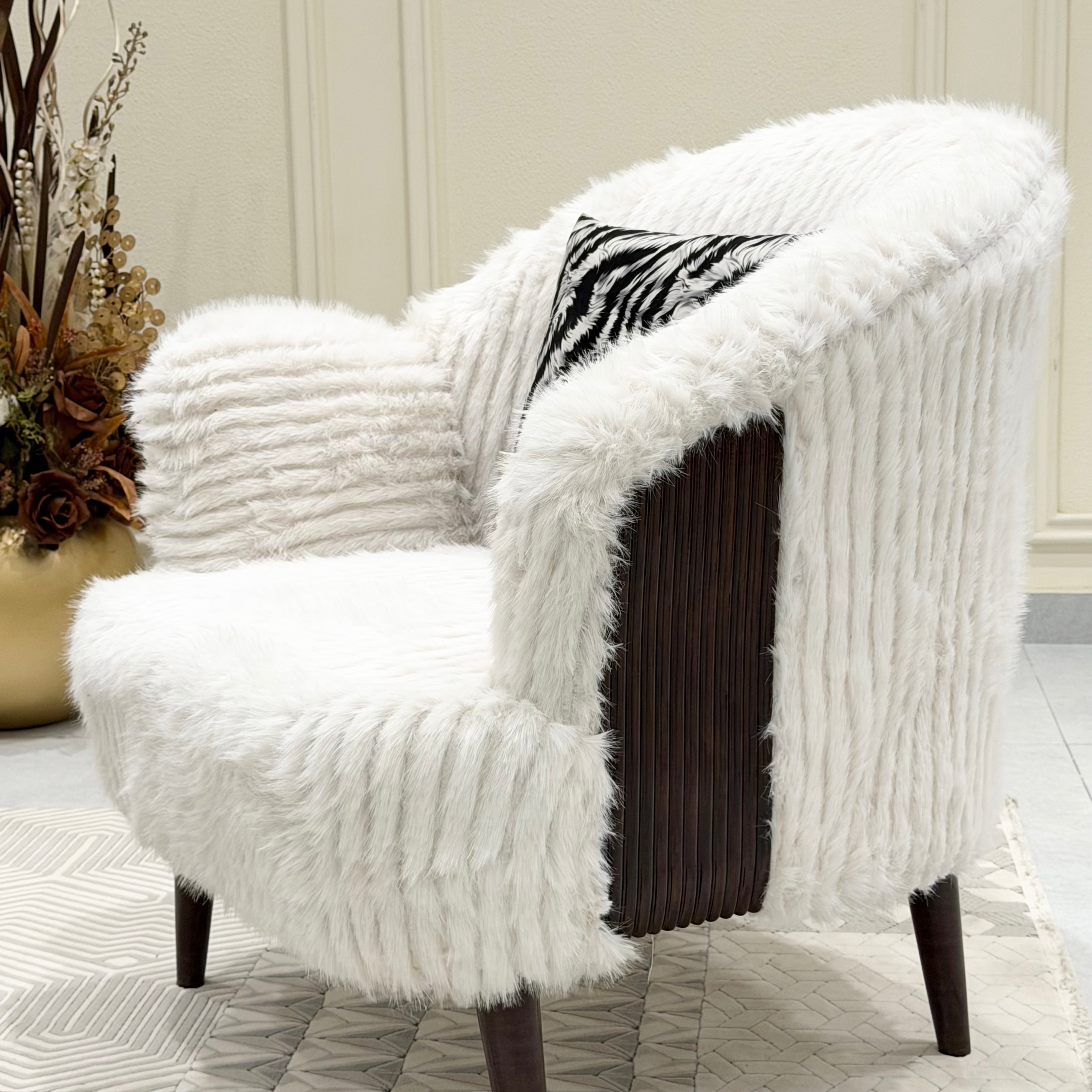 Cloudmere Ultra-Soft Faux Fur Accent Chair