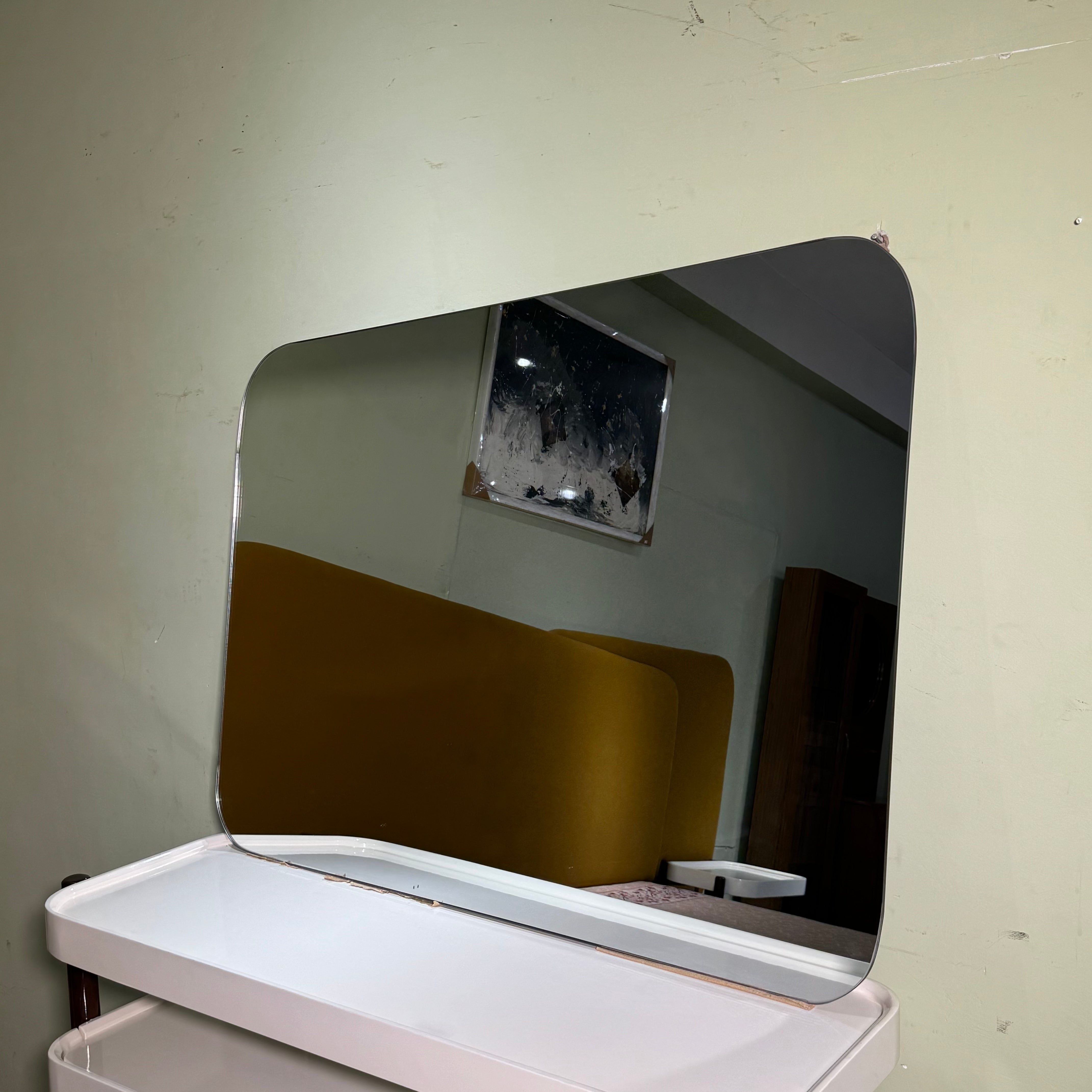 Mustard Modern Bed Set with Dressing Table- Ps11