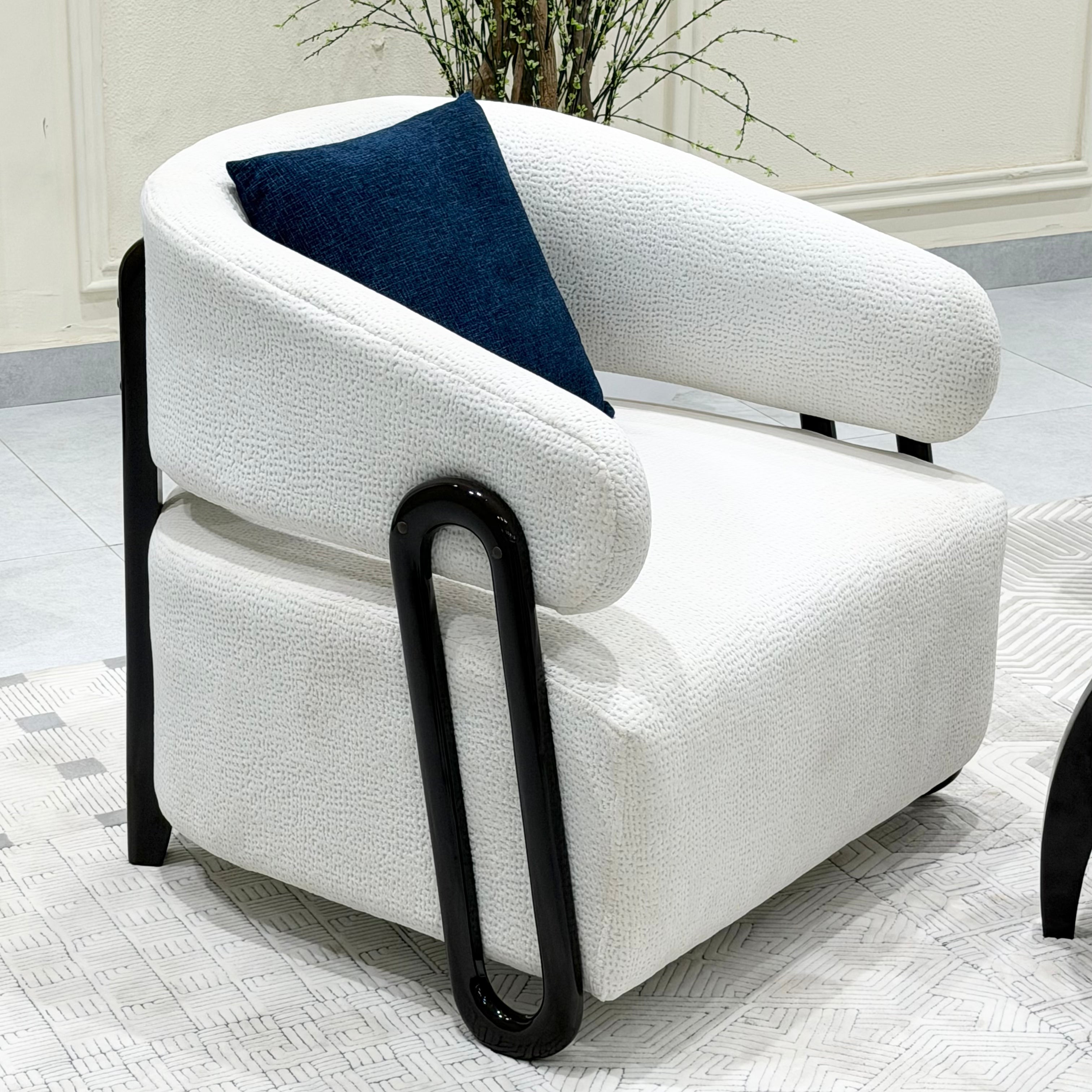 Loopline Modern Upholstered Accent Chair