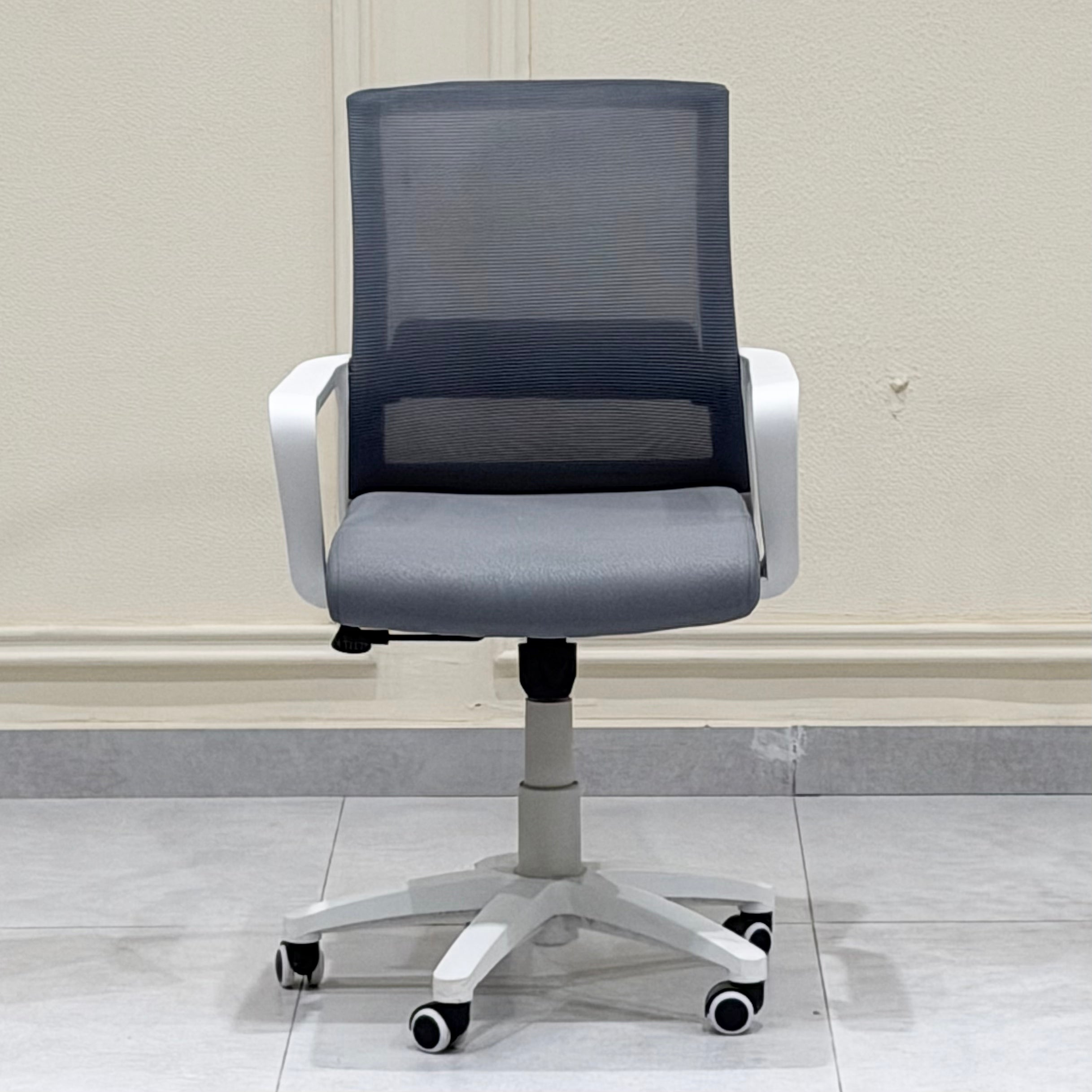 Modern Ergonomic Grey Mesh Office Chair