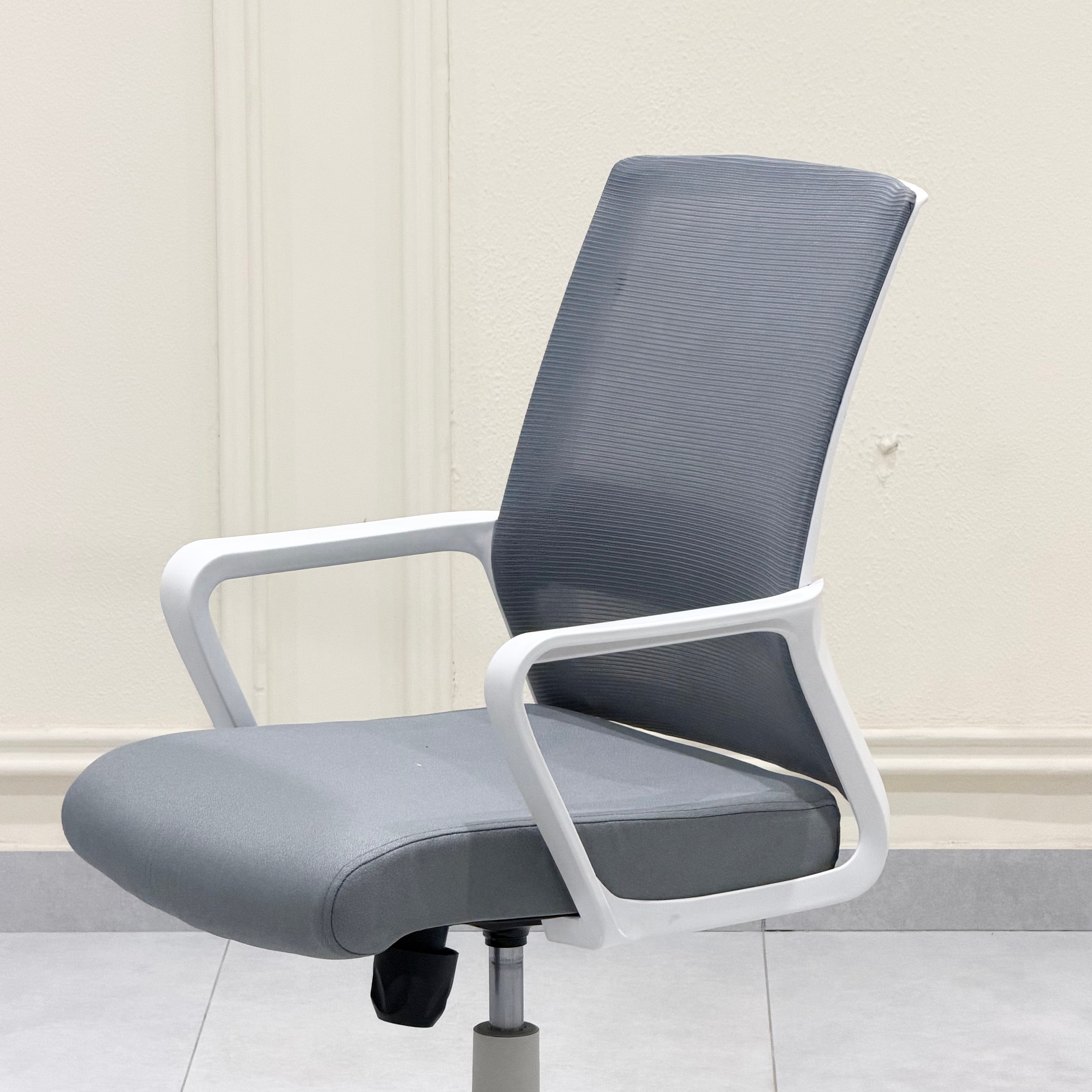 Modern Ergonomic Grey Mesh Office Chair