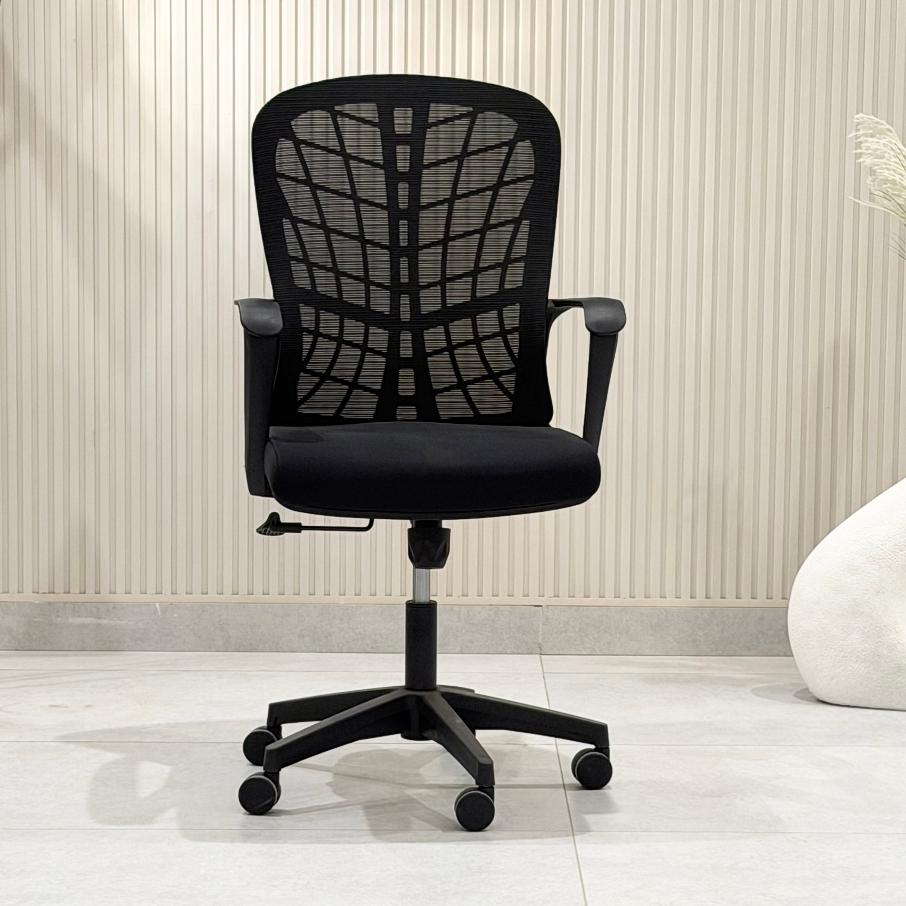 Ergonomic High-Back Black Mesh Office Chair