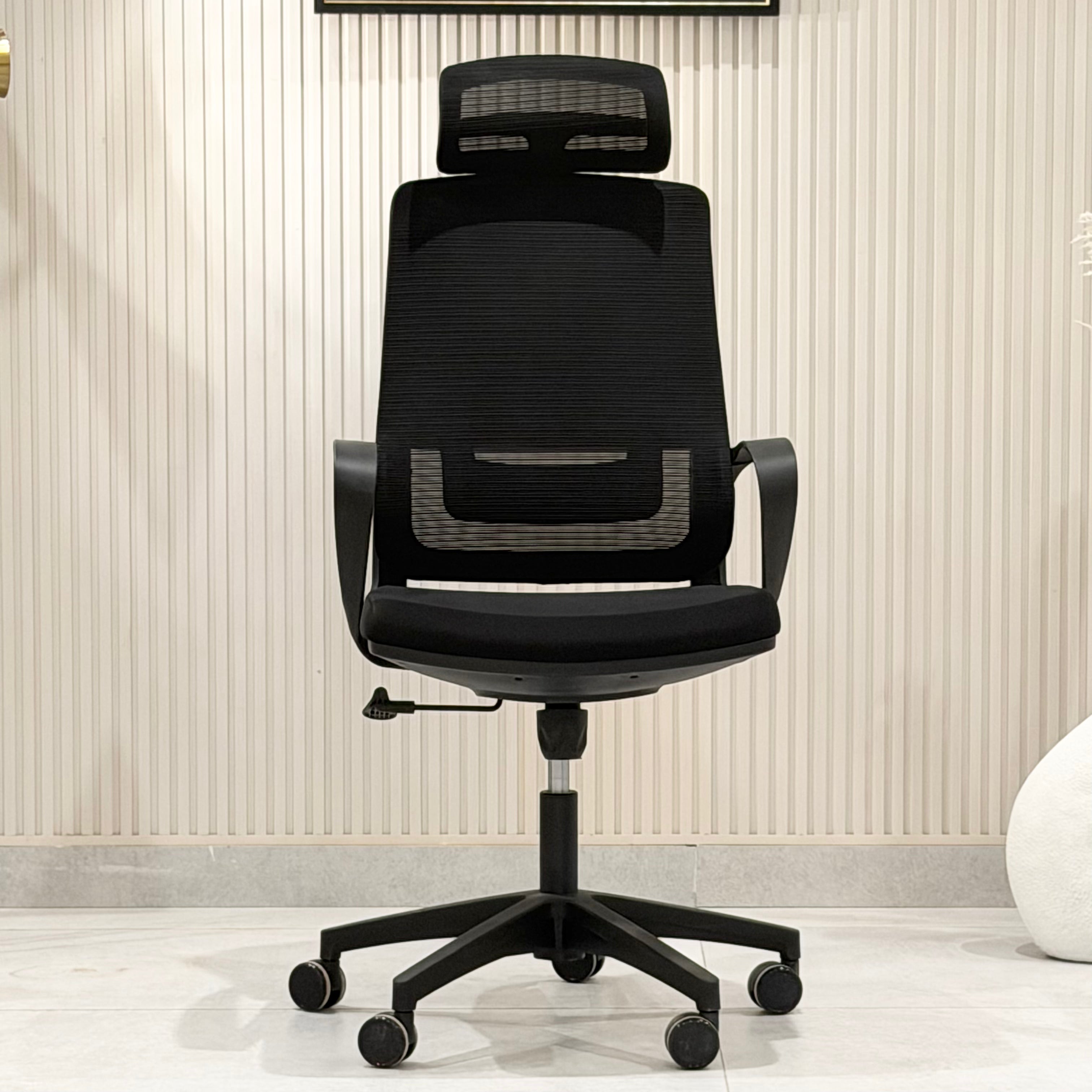 Ergonomic High-Back Black Mesh Office Chair
