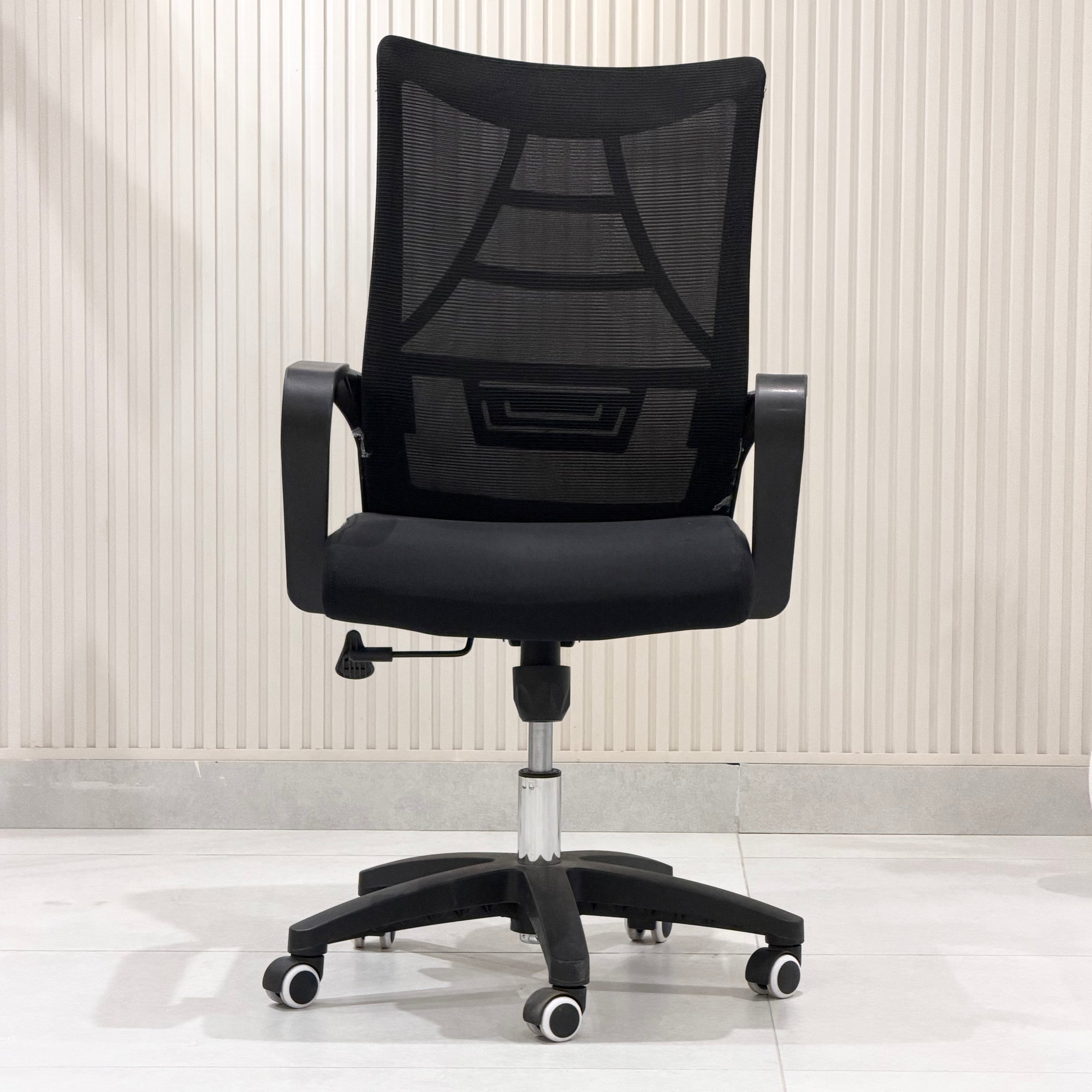 Mid-Back Ergonomic Black Mesh Office Chair