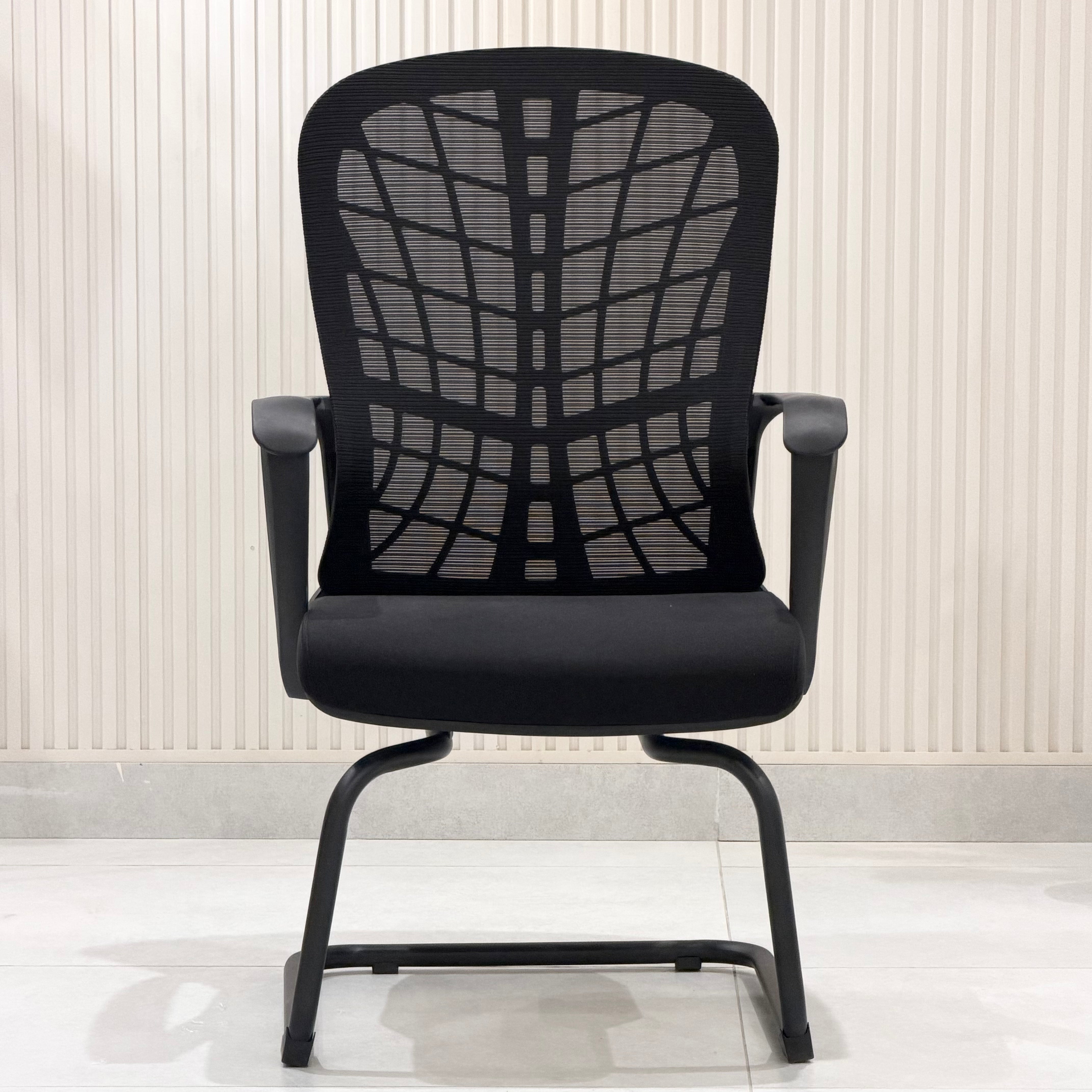 Ergonomic Black Mesh Cantilever Office Chair