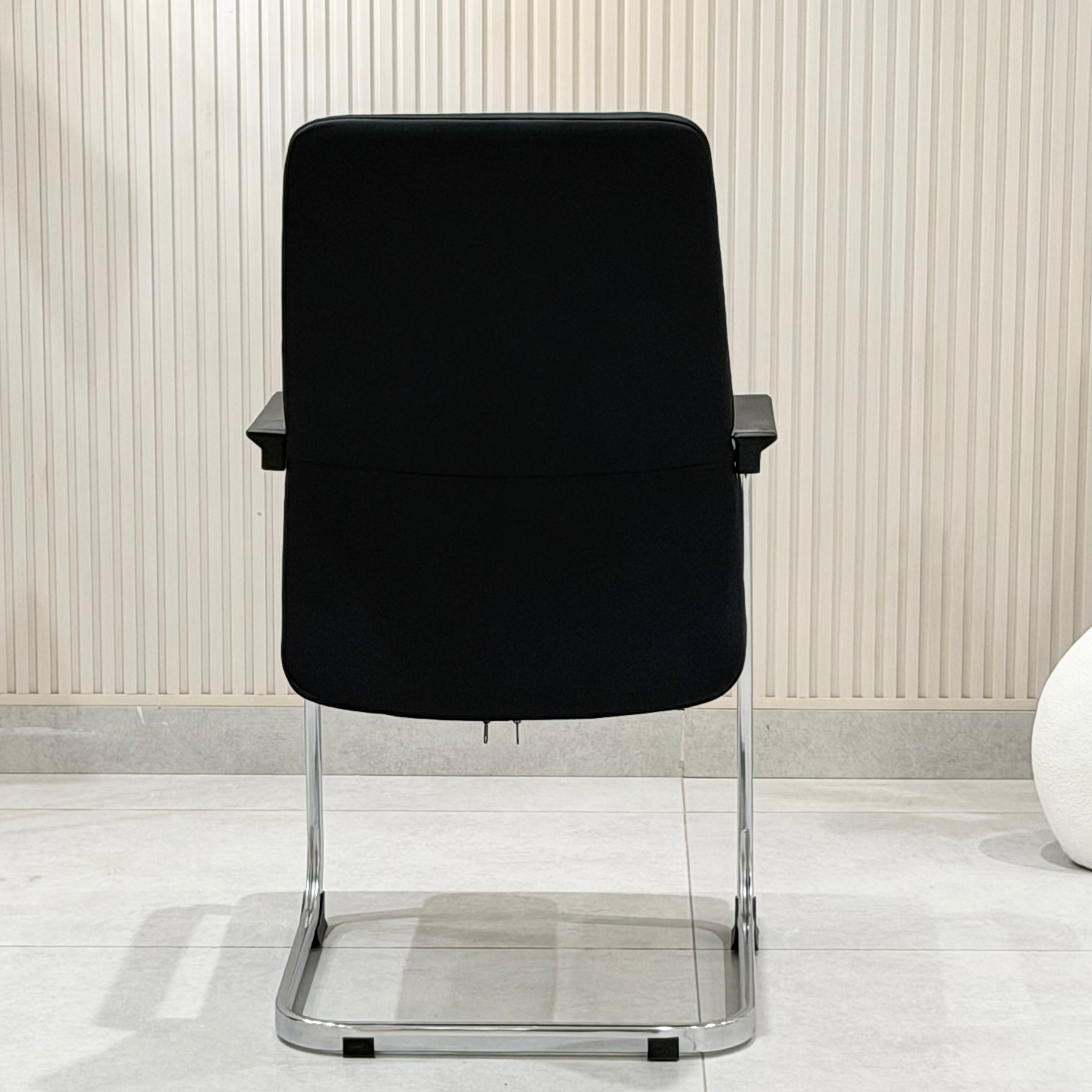Executive Black Leatherette Cantilever Office Chair