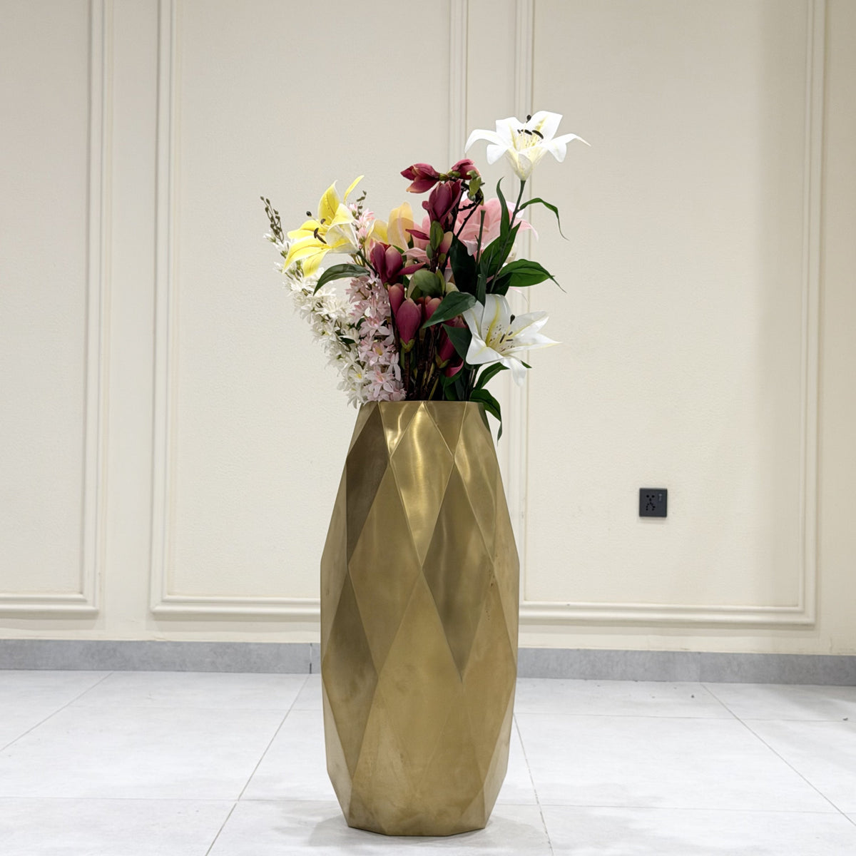 Angular Gold Vase