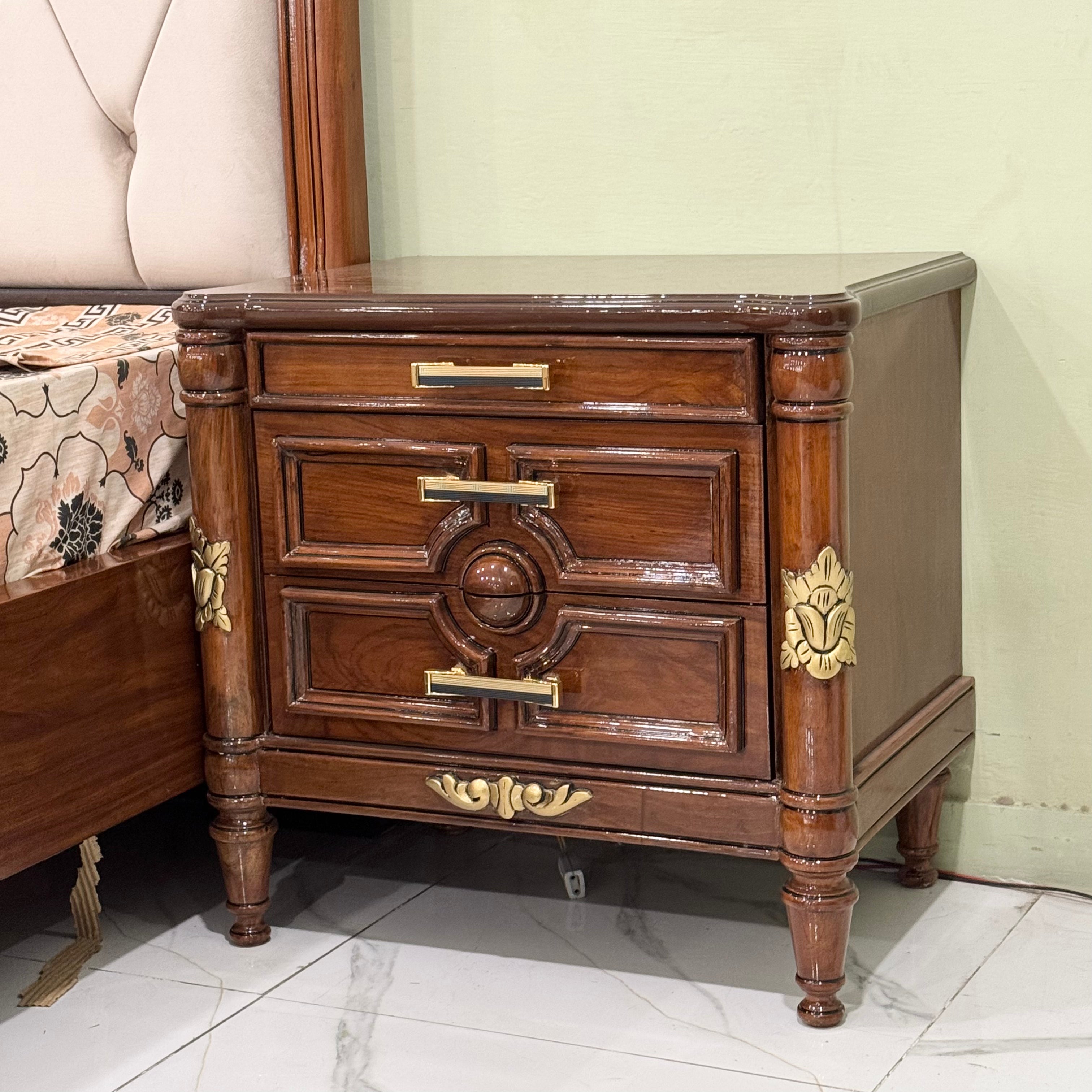 Royal Tufted Wooden Bedroom Set - Ak33