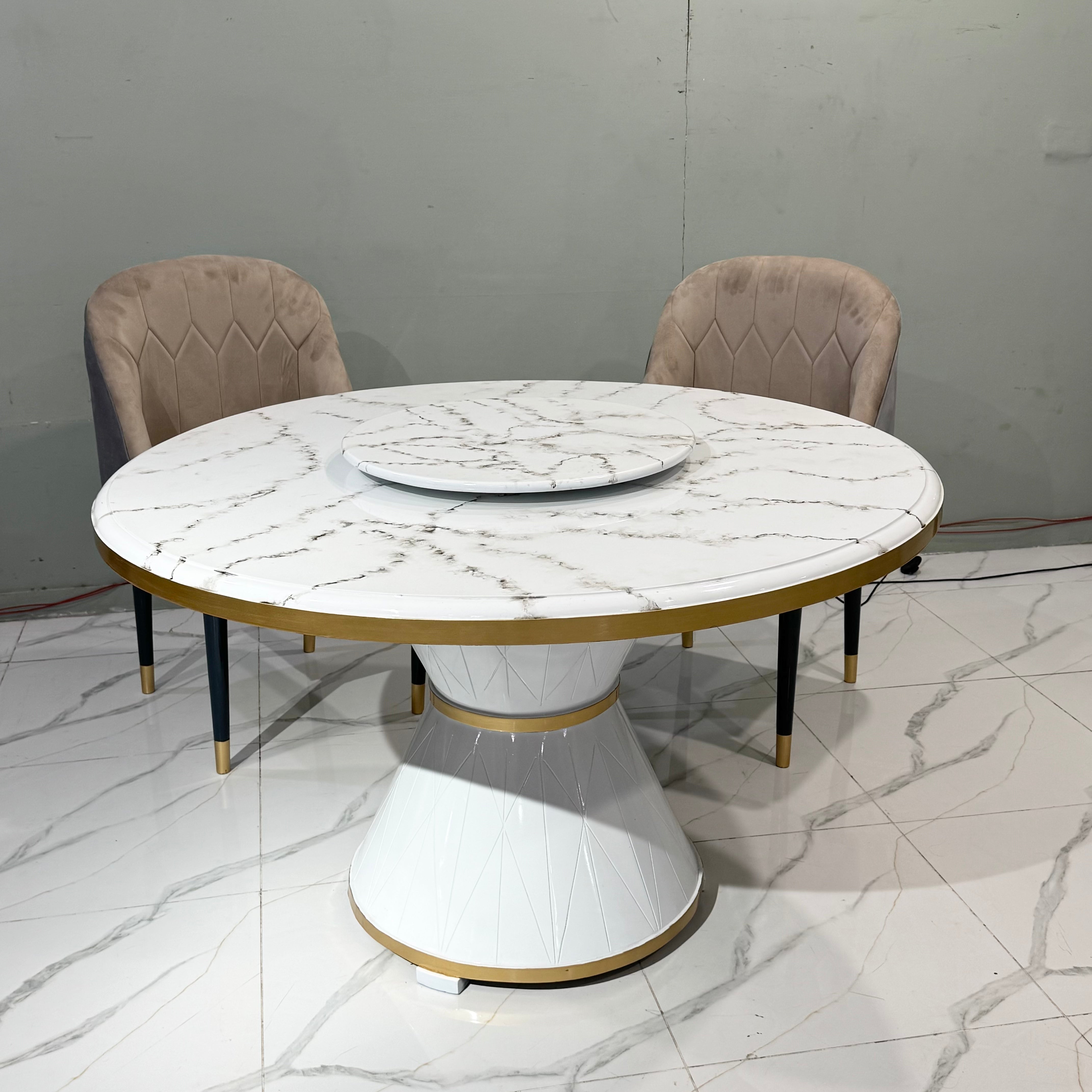 Velvet Luxury Dining Set (6-Seater)  - Sd01