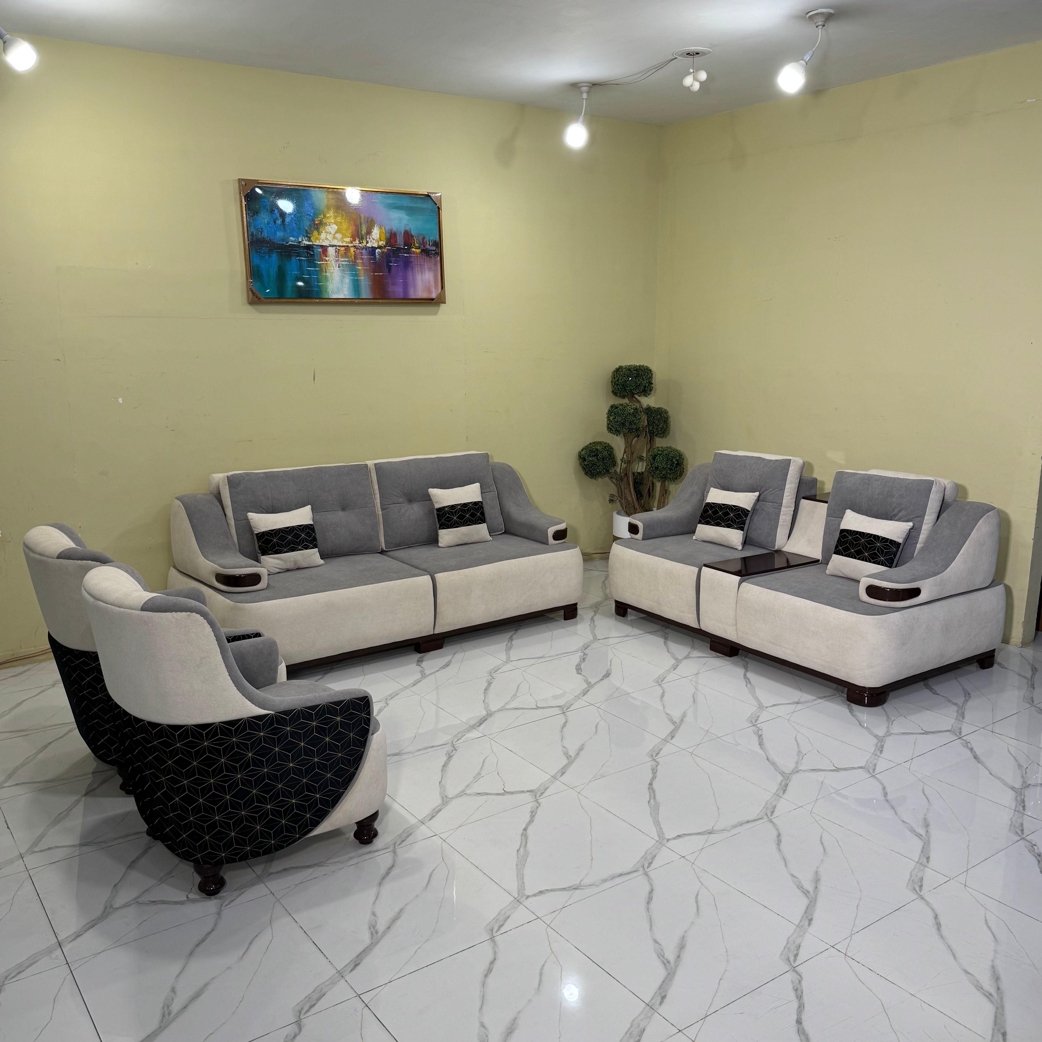 Zenith 7-Seater Modern Sectional  Sofa Set #S66