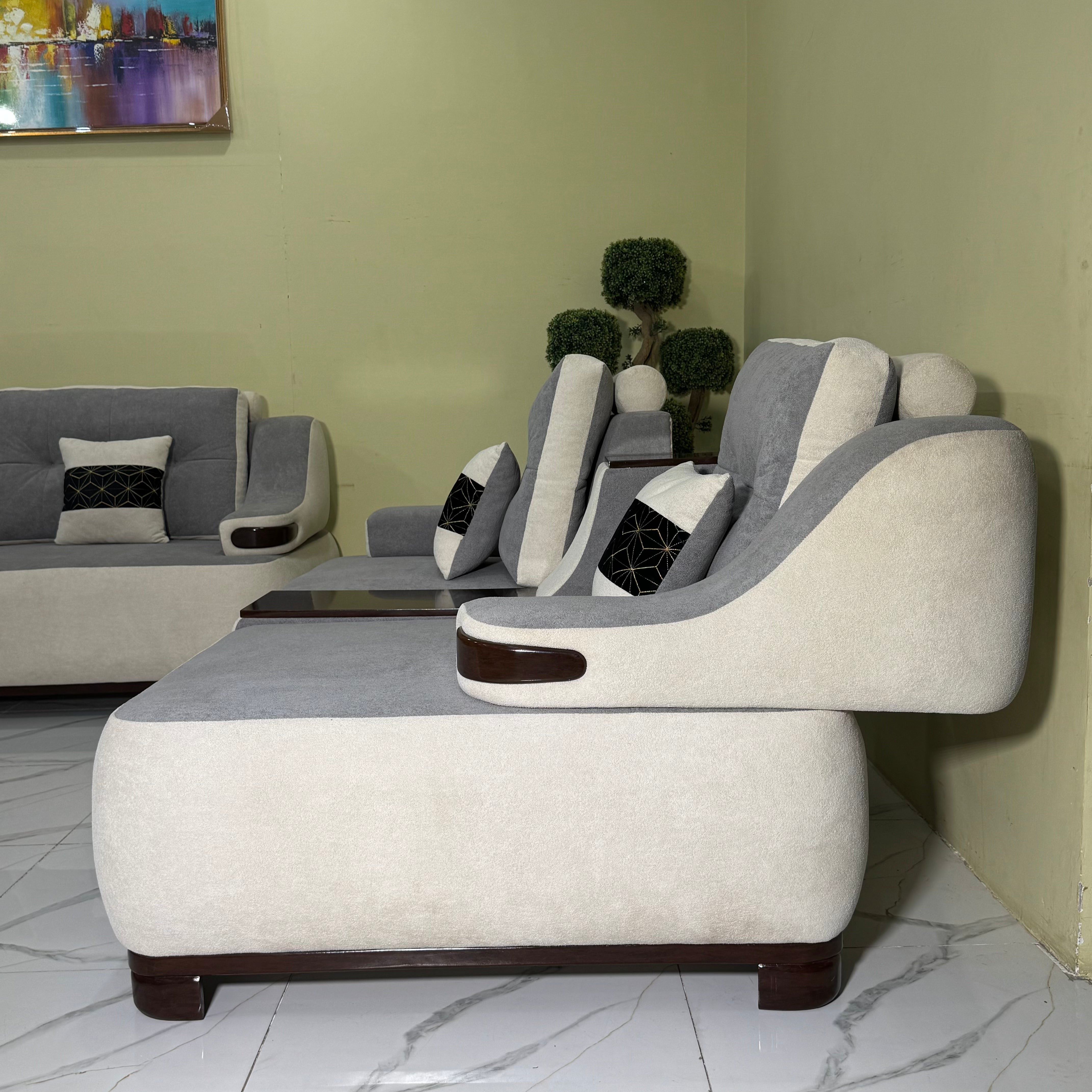Zenith 7-Seater Modern Sectional  Sofa Set #S66
