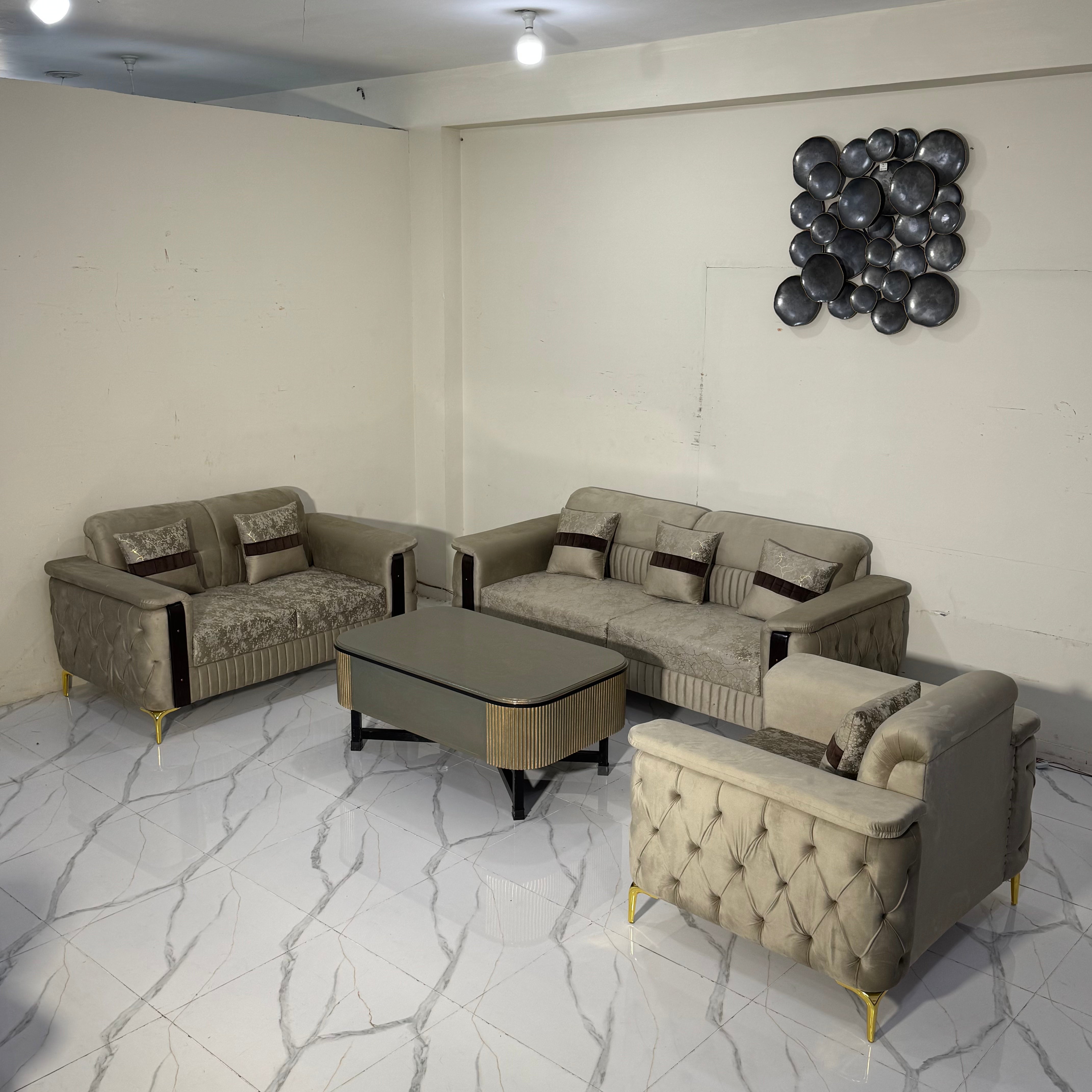 Opulence Tufted Velvet Sofa Set #S67