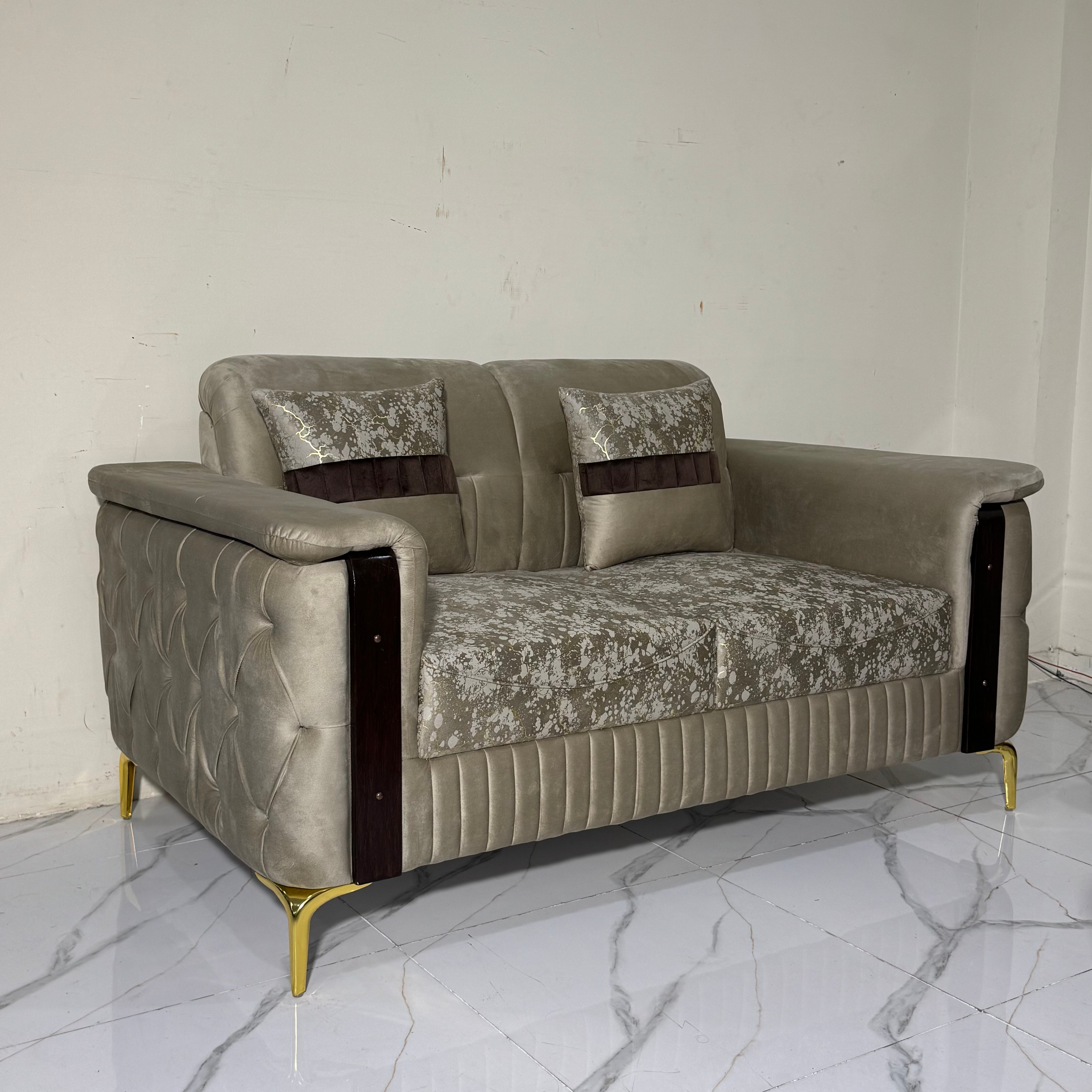 Opulence Tufted Velvet Sofa Set #S67