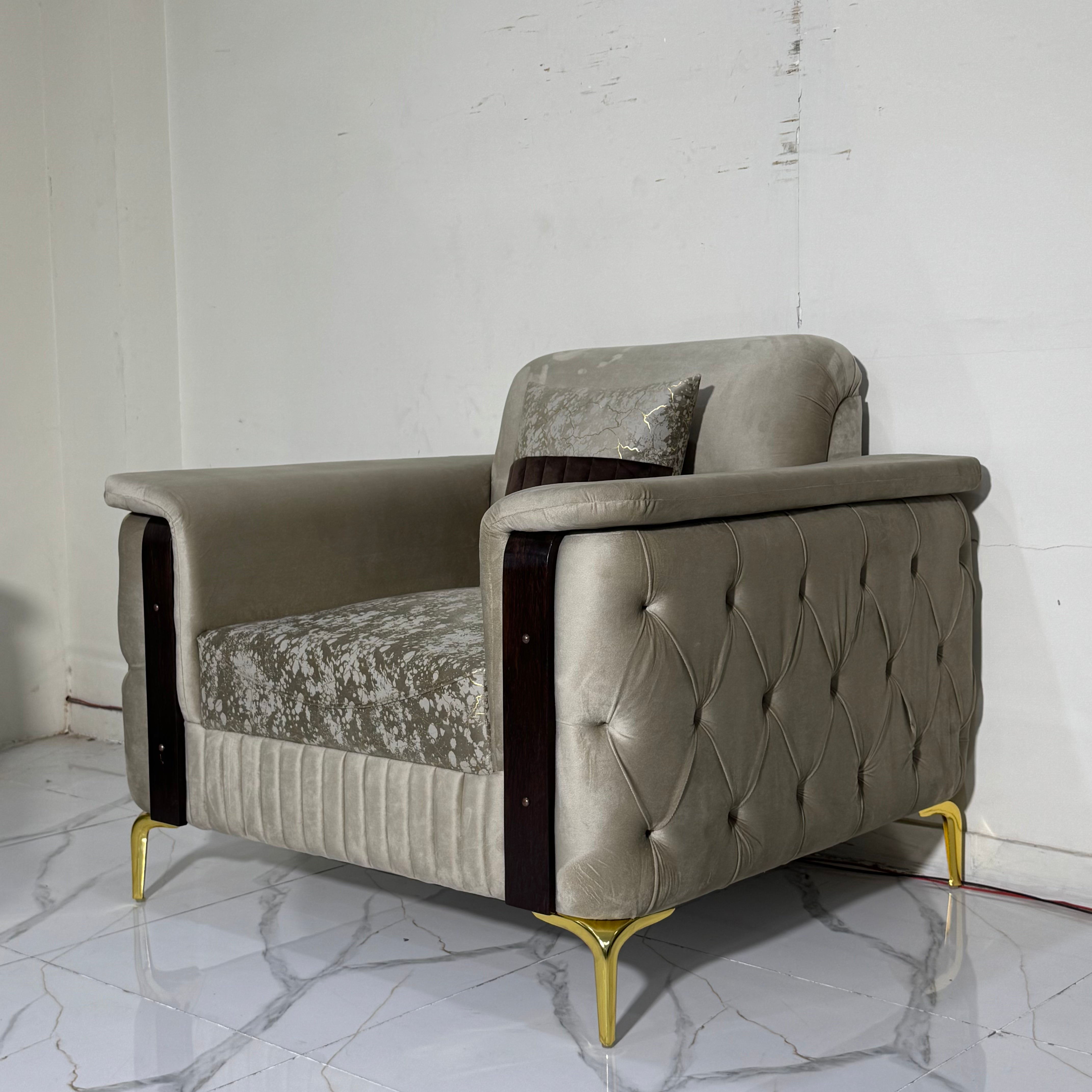 Opulence Tufted Velvet Sofa Set #S67