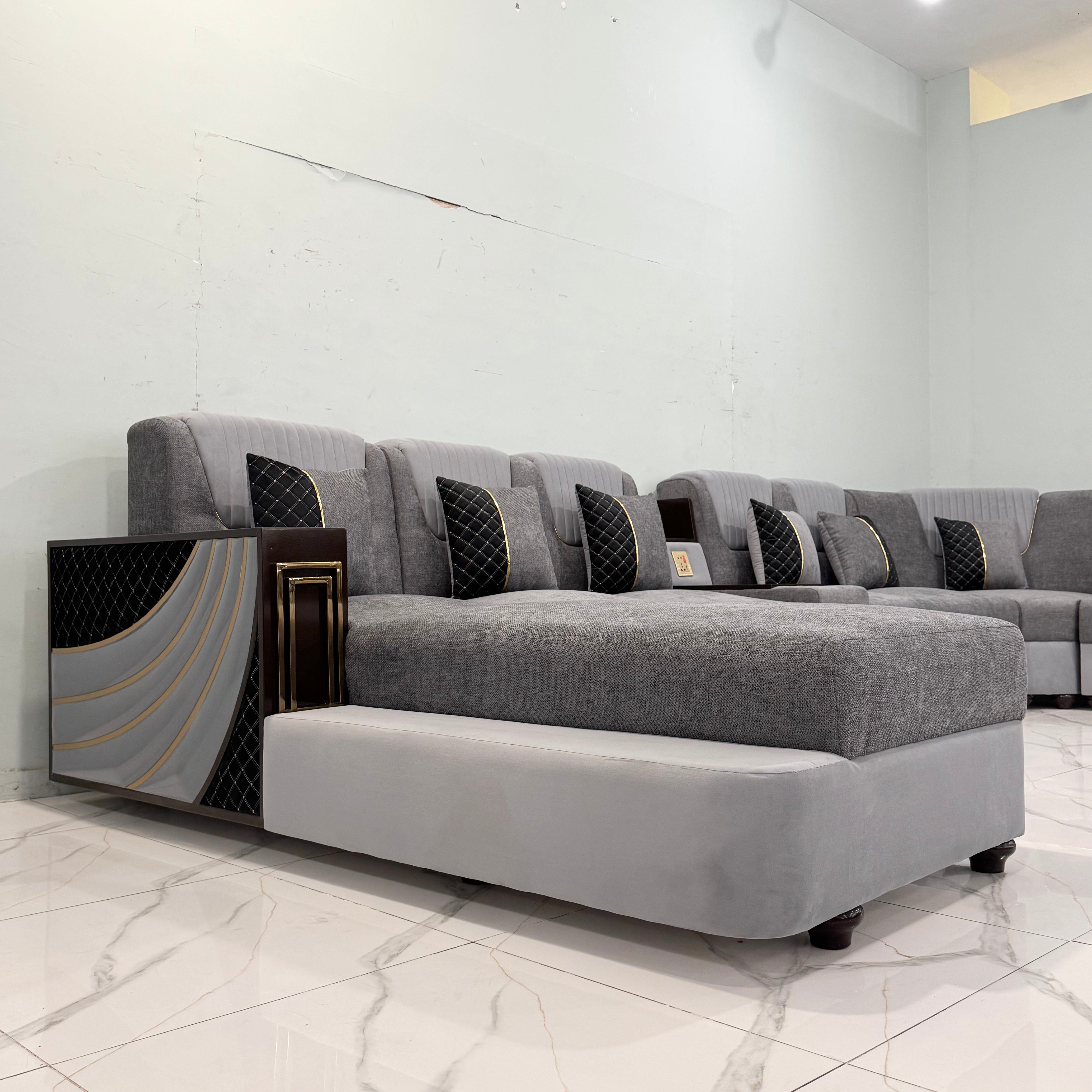 12-Seater Luxury U-Shape Sectional Sofa Set # LS38