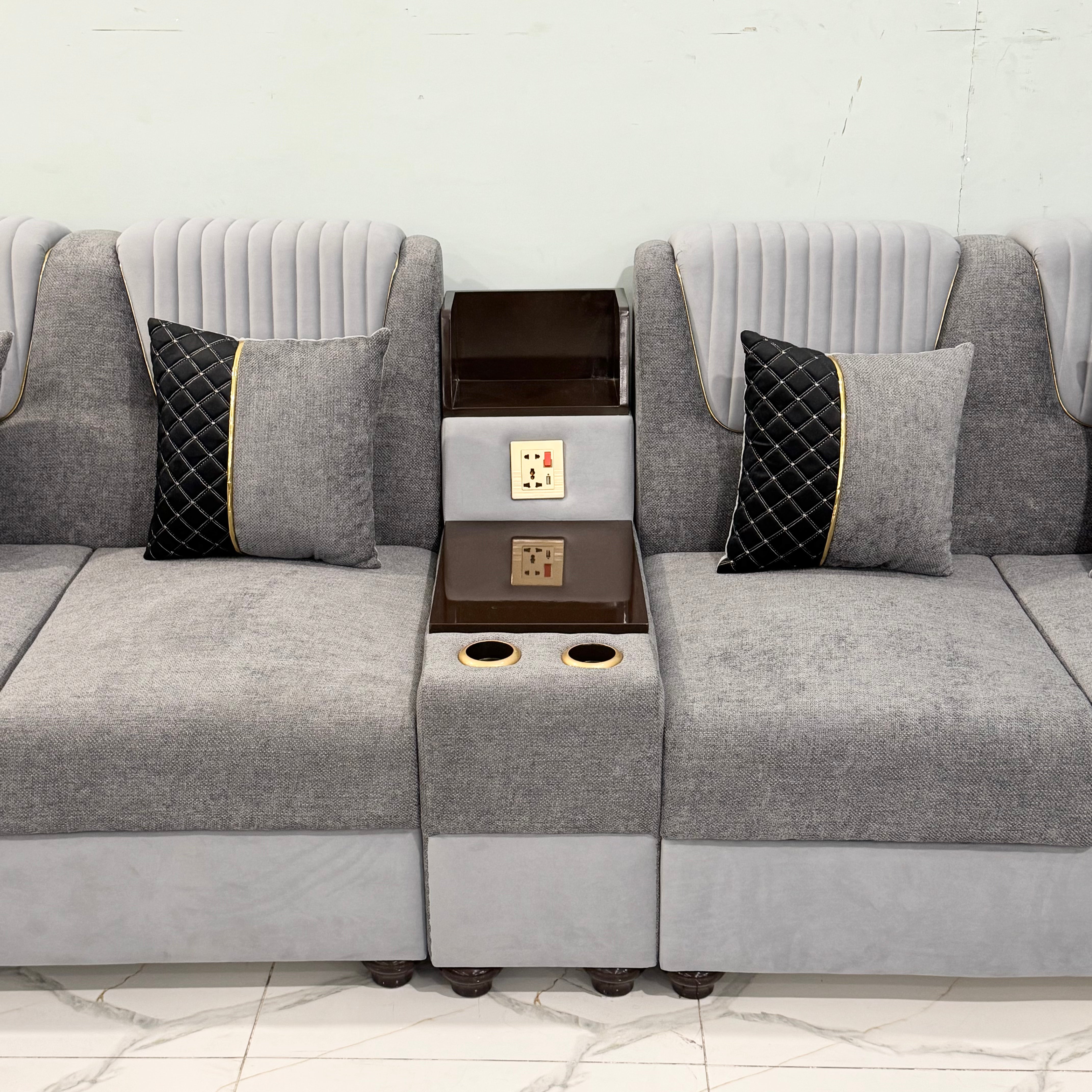 12-Seater Luxury U-Shape Sectional Sofa Set # LS38