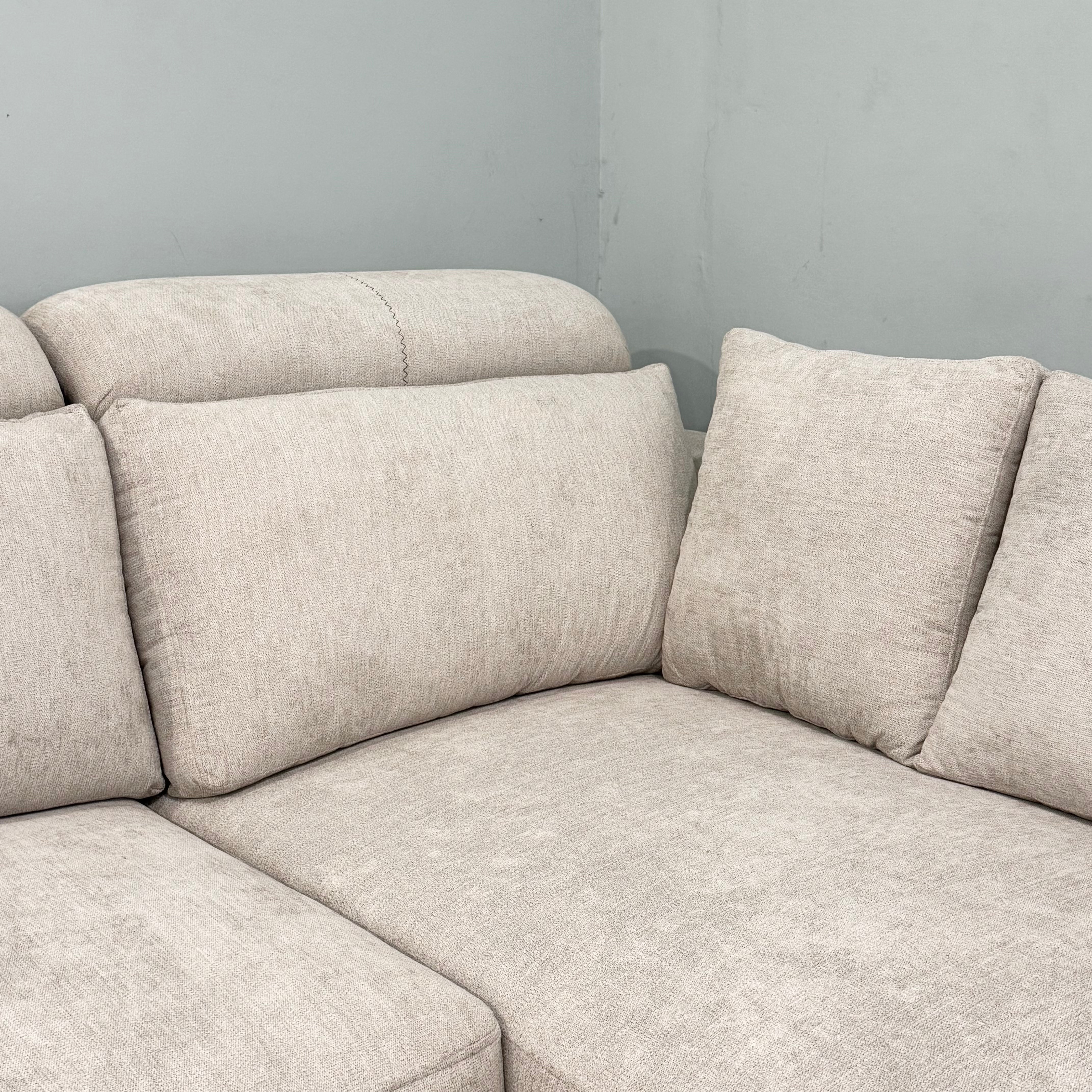 Astra Sculpted 7-Seater L-Shaped Sectional Sofa #LS37