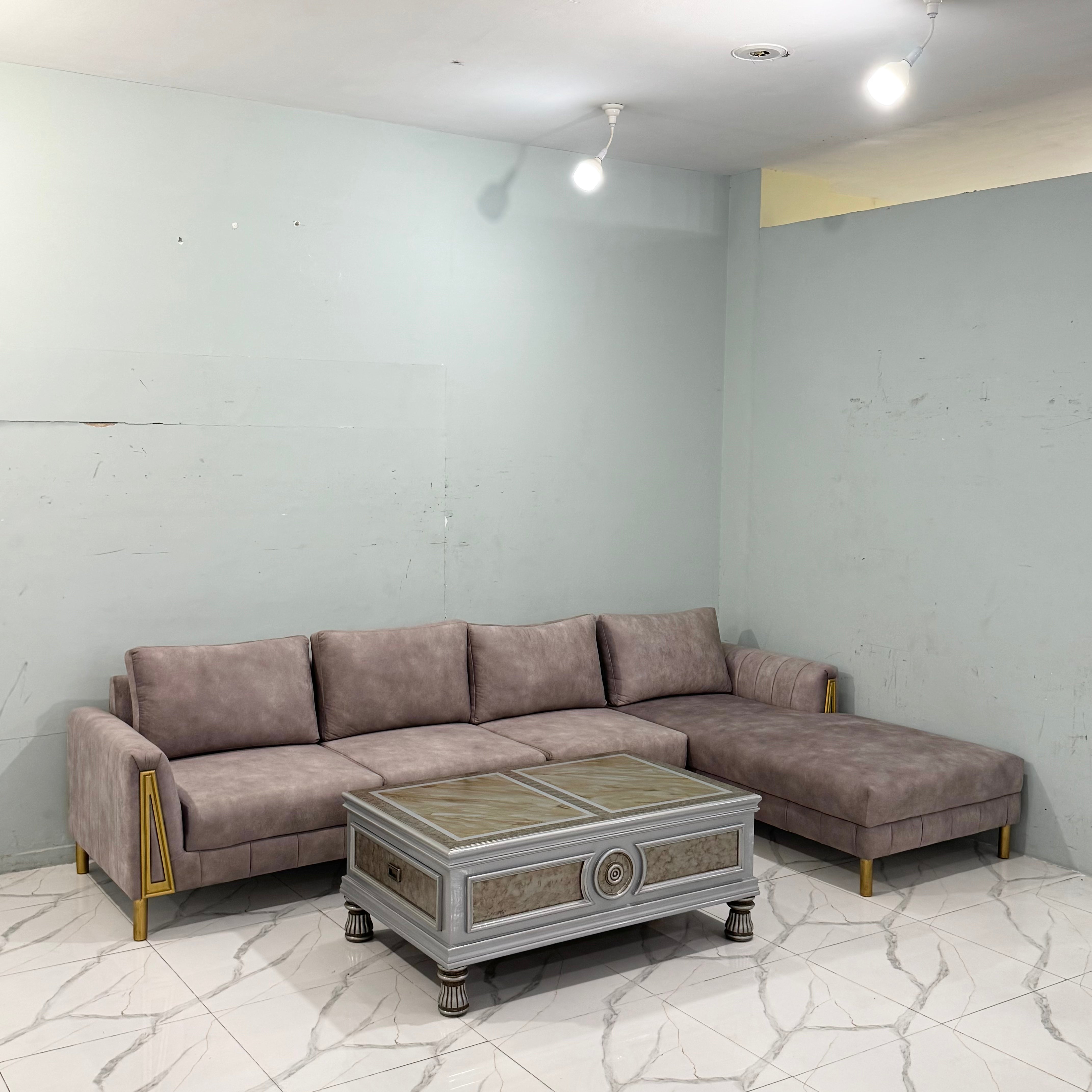 Aura Modern 7-Seater L-Shaped Sectional Sofa #LS36