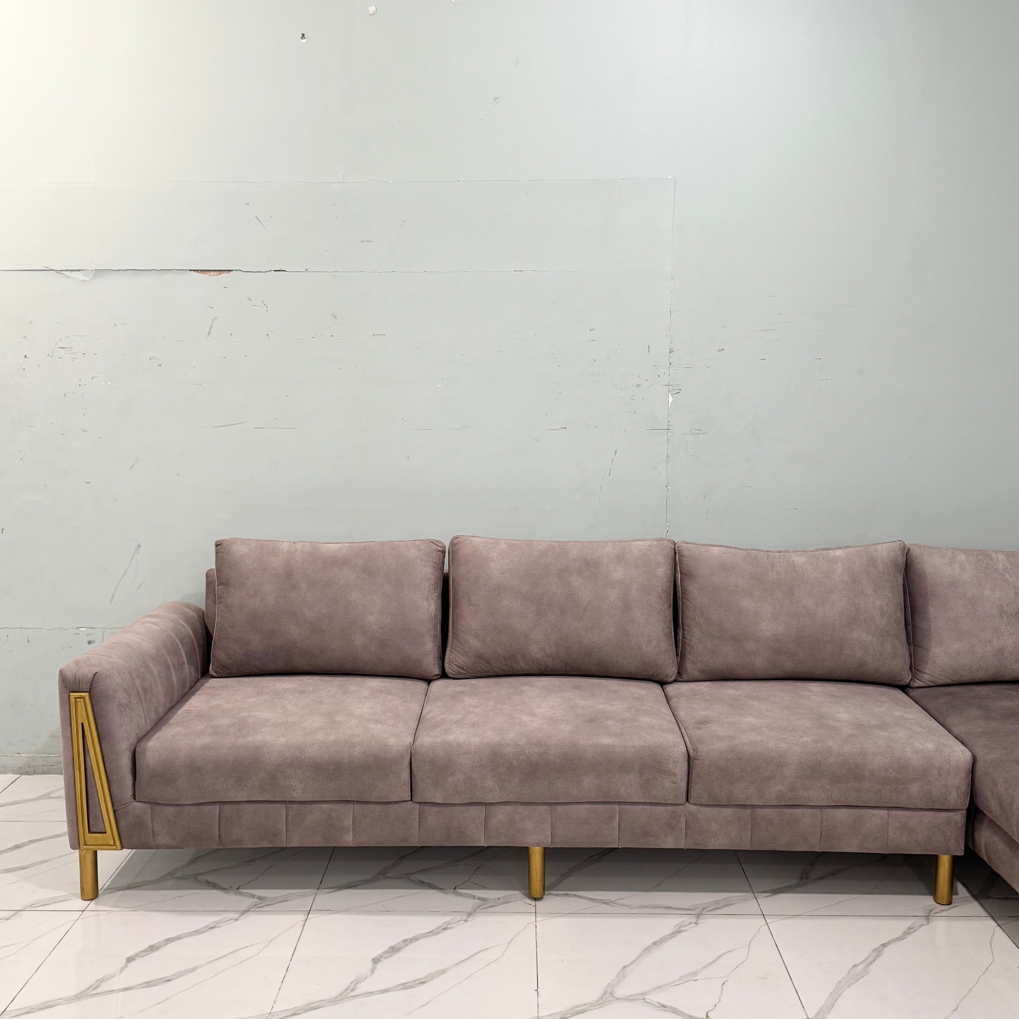 Aura Modern 7-Seater L-Shaped Sectional Sofa #LS36