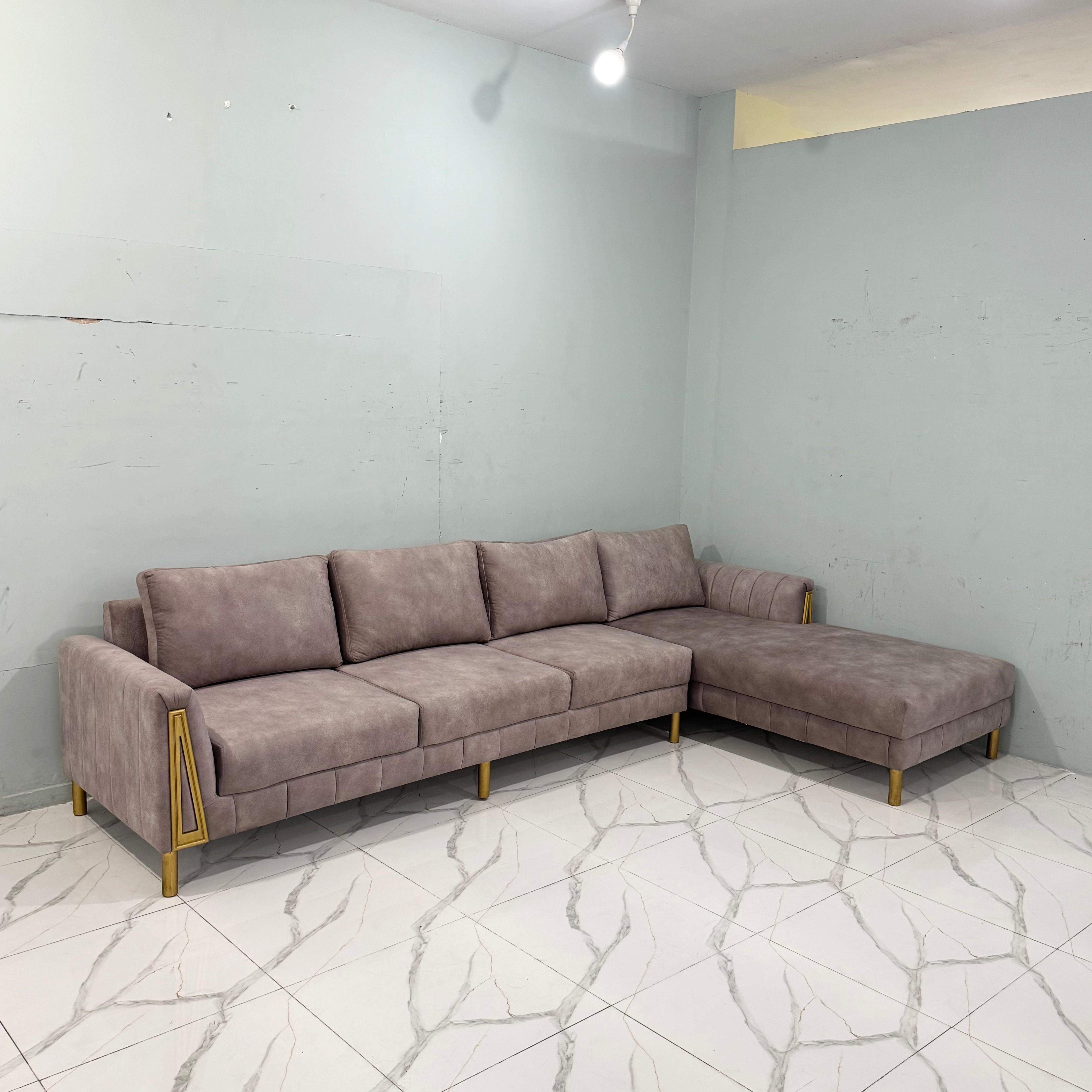 Aura Modern 7-Seater L-Shaped Sectional Sofa #LS36
