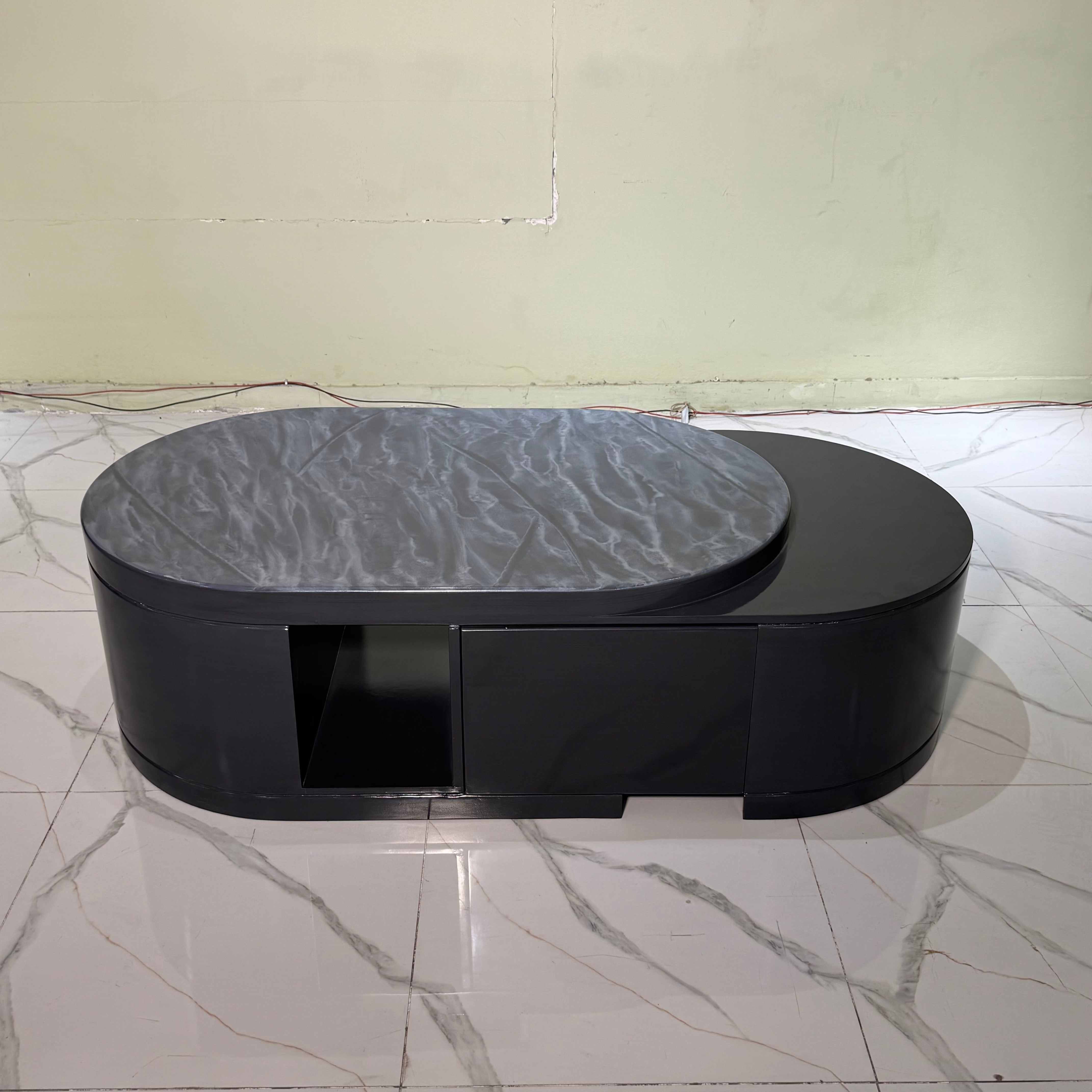 Slate Oval Table-Centre table Ct89