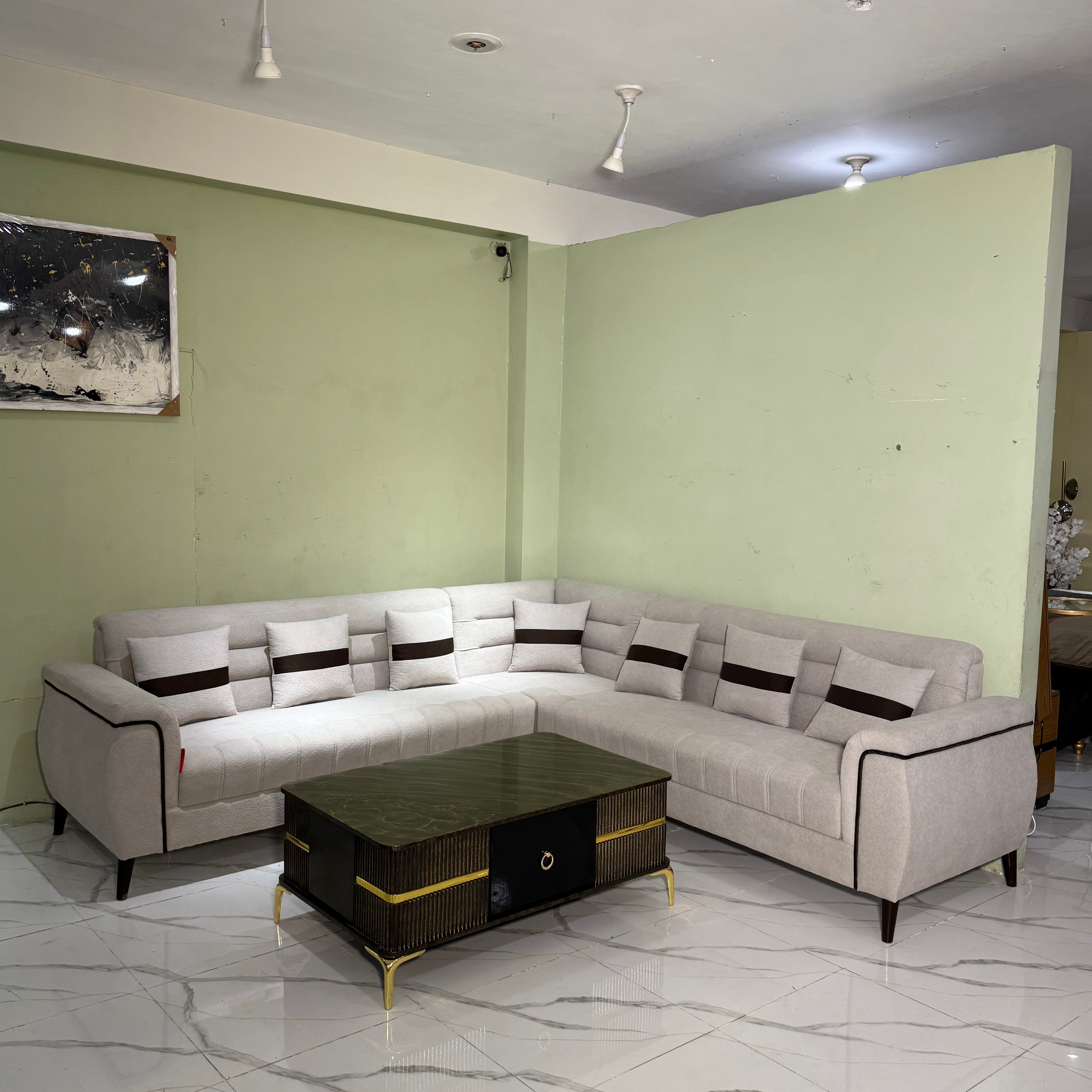 Linear L-Shape Sectional Sofa #LS34