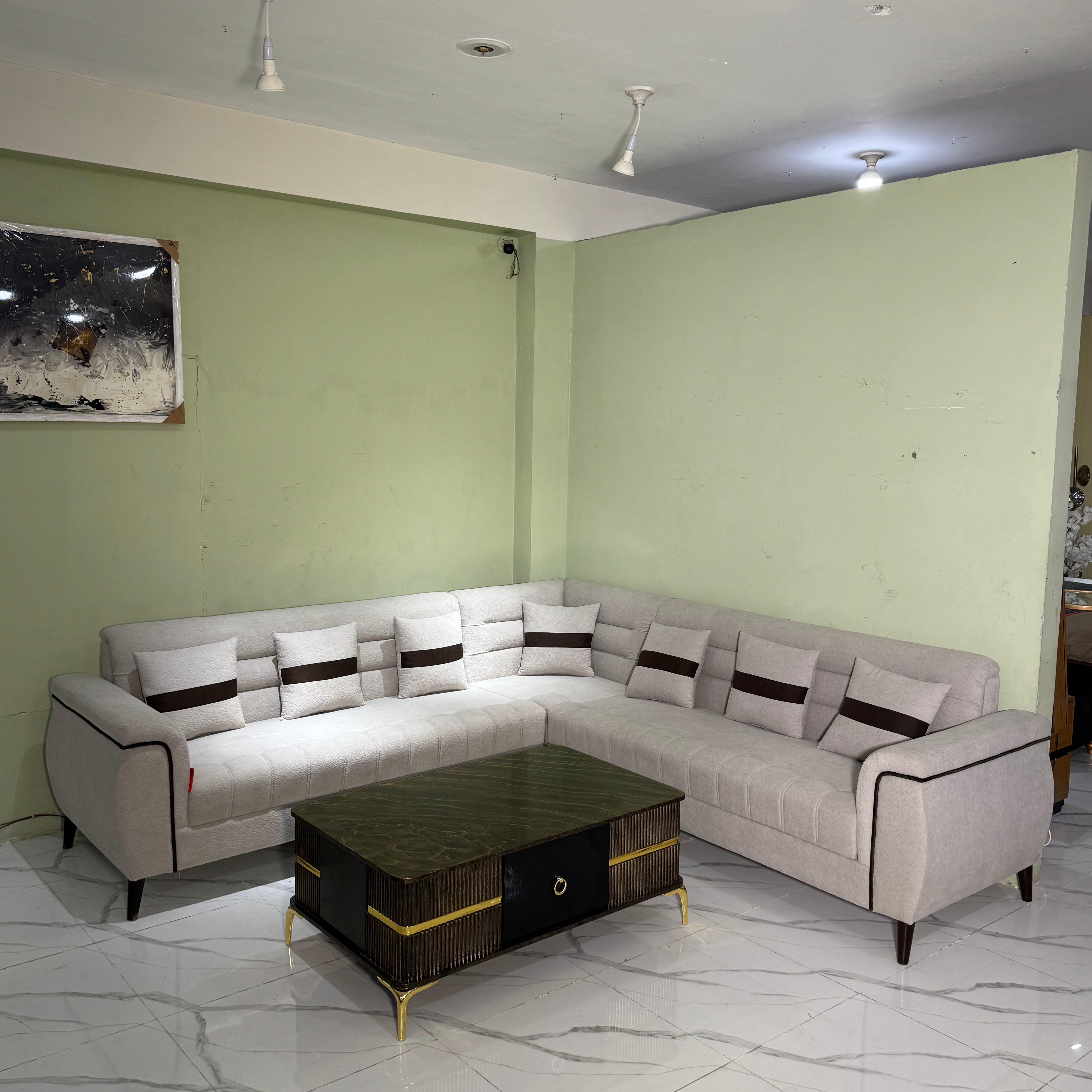 Linear L-Shape Sectional Sofa #LS34