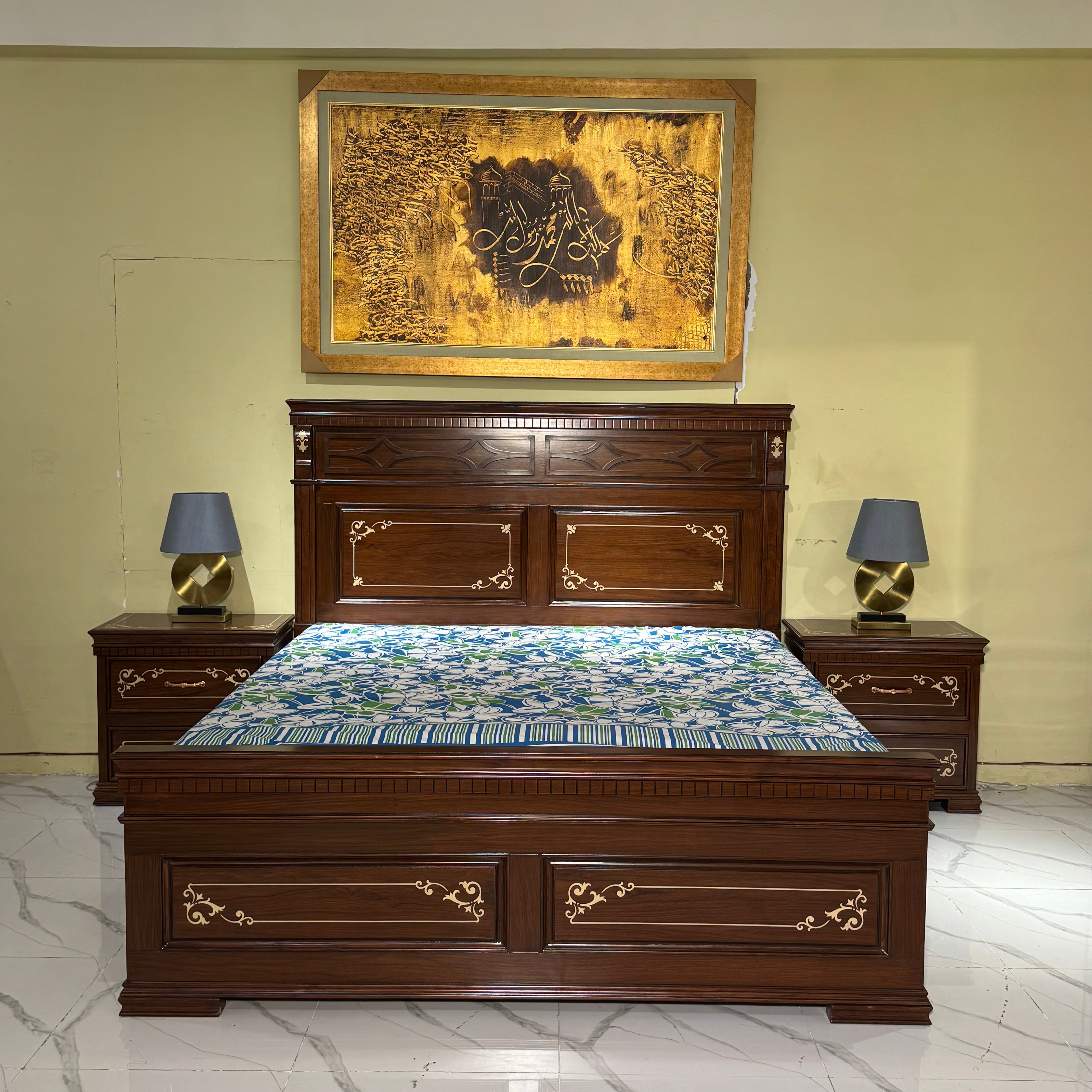Royal Walnut Luxury Bedroom Set -As40